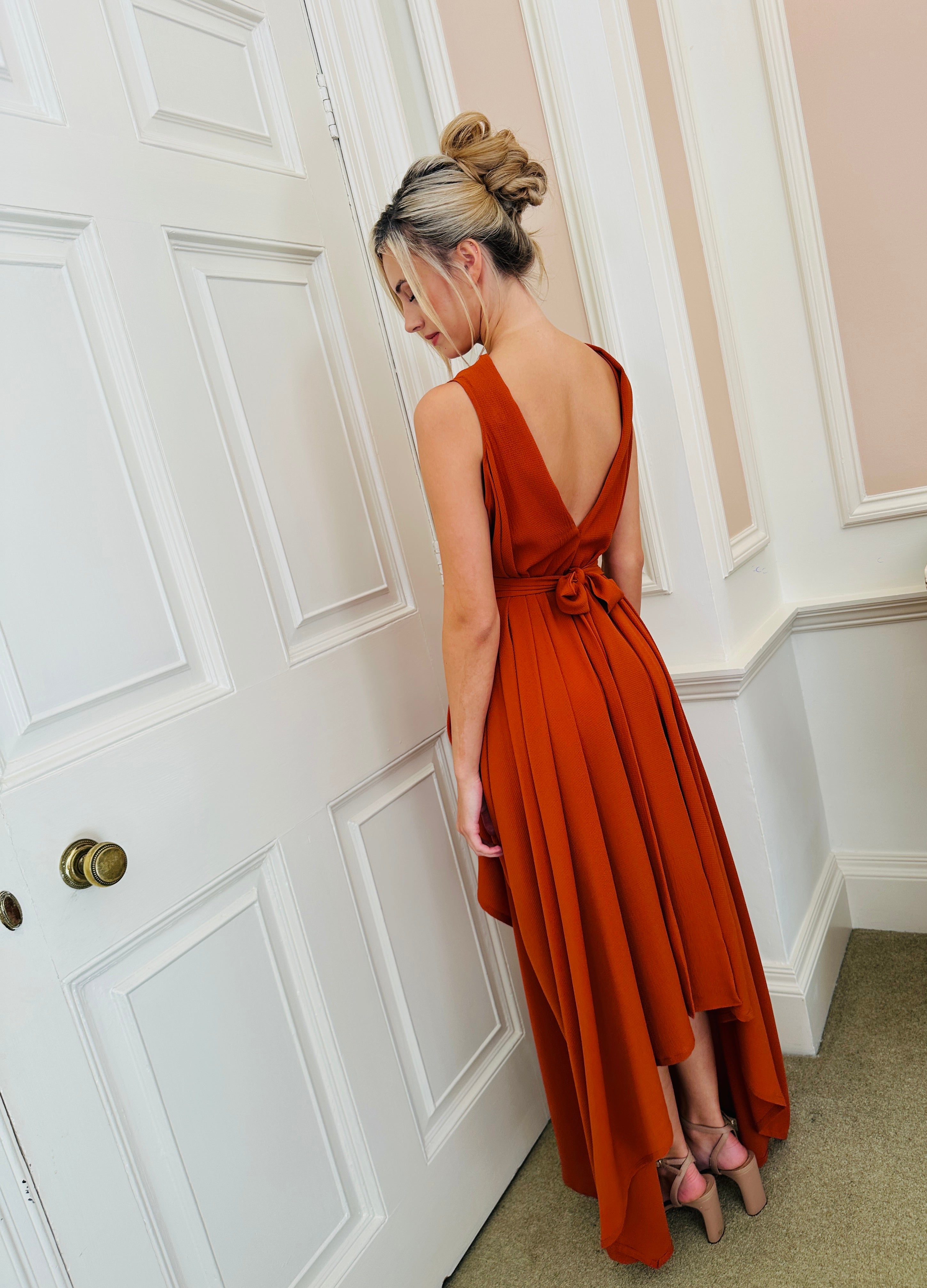 Burnt Orange Ivy Dress