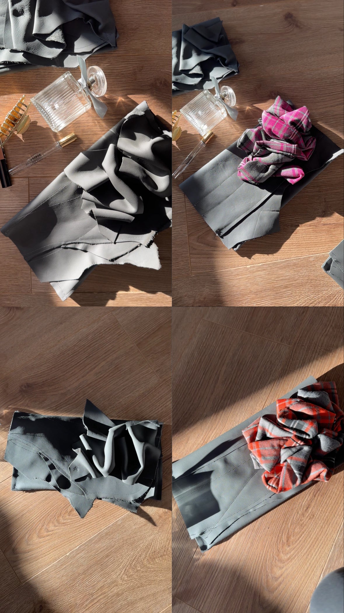 Amelia Ruffled Leather Clutch Bag.