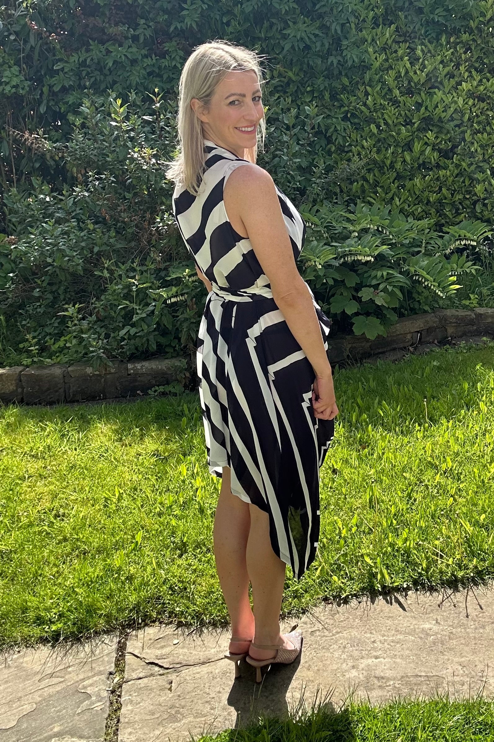 Navy and Cream Lexi Dress