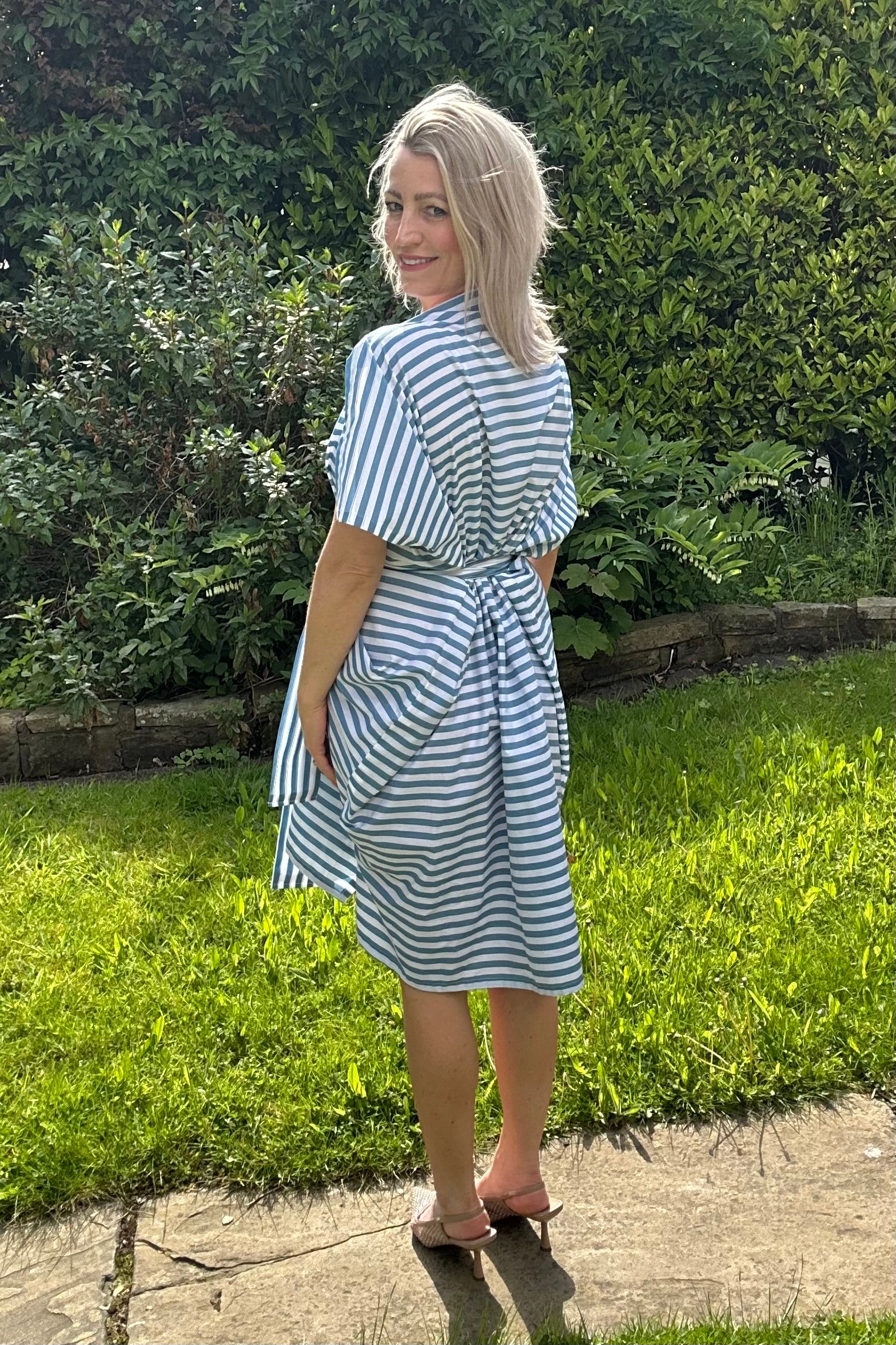 Blue stripe Riva dress