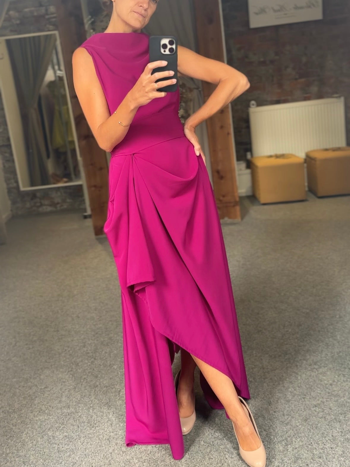 Cerise Ivy Dress