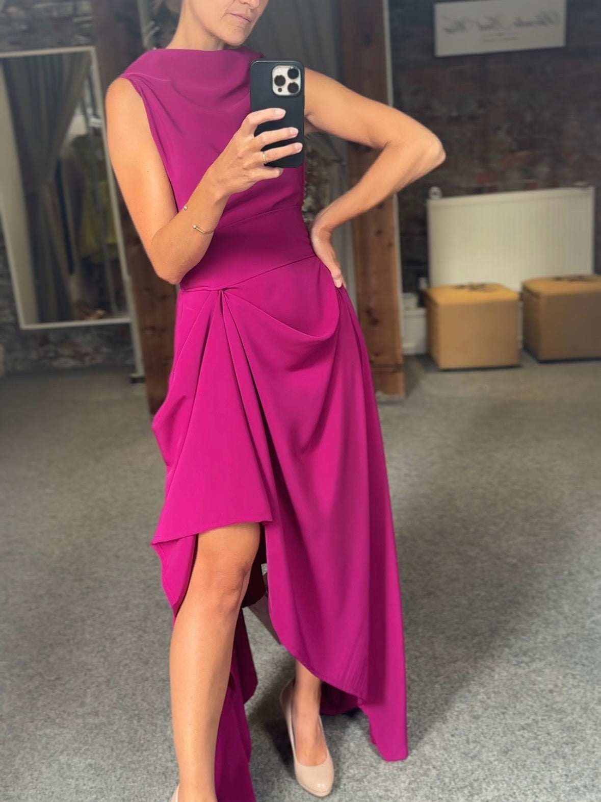 Cerise Ivy Dress
