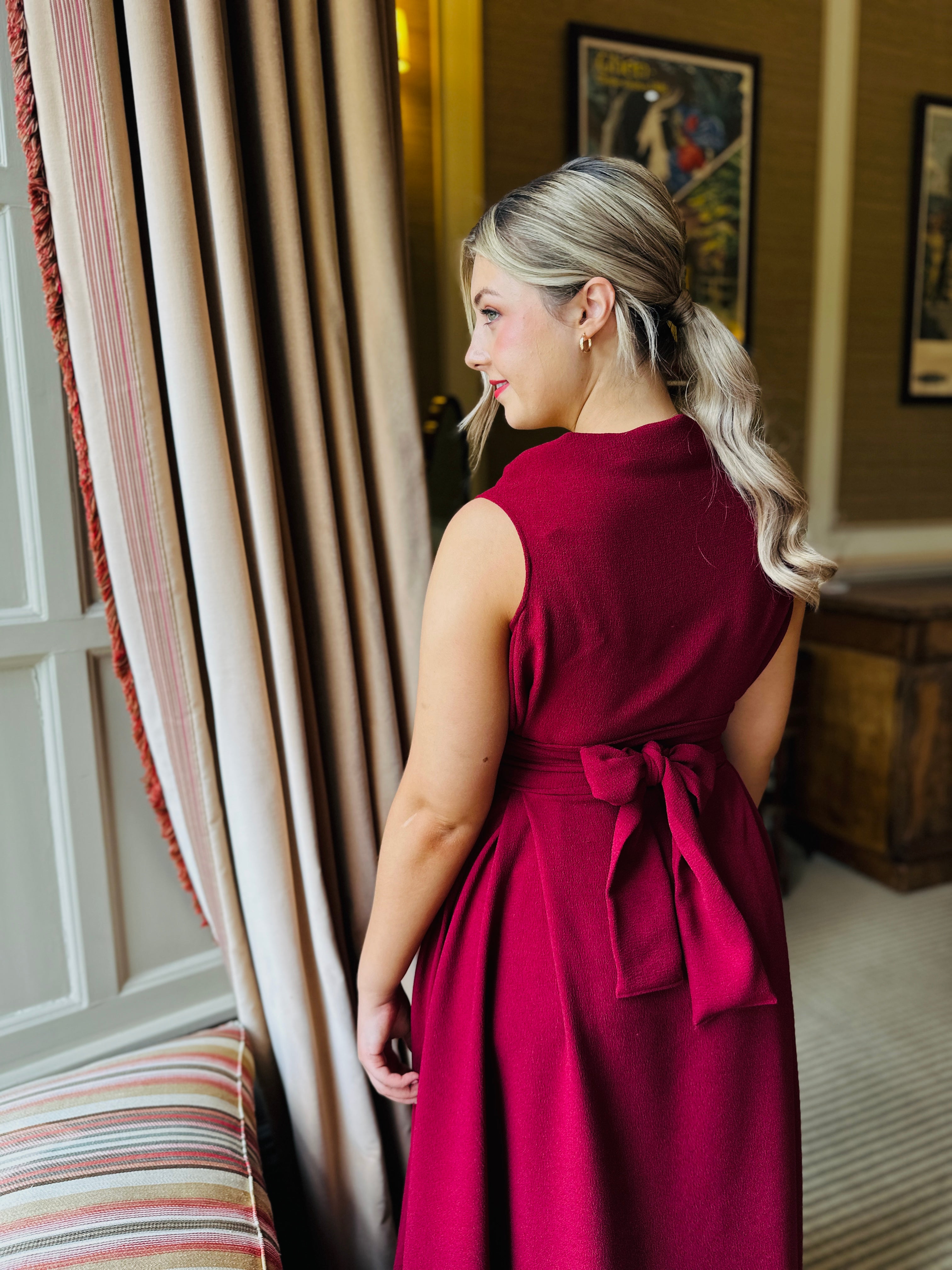 Deep Red Darcy Dress