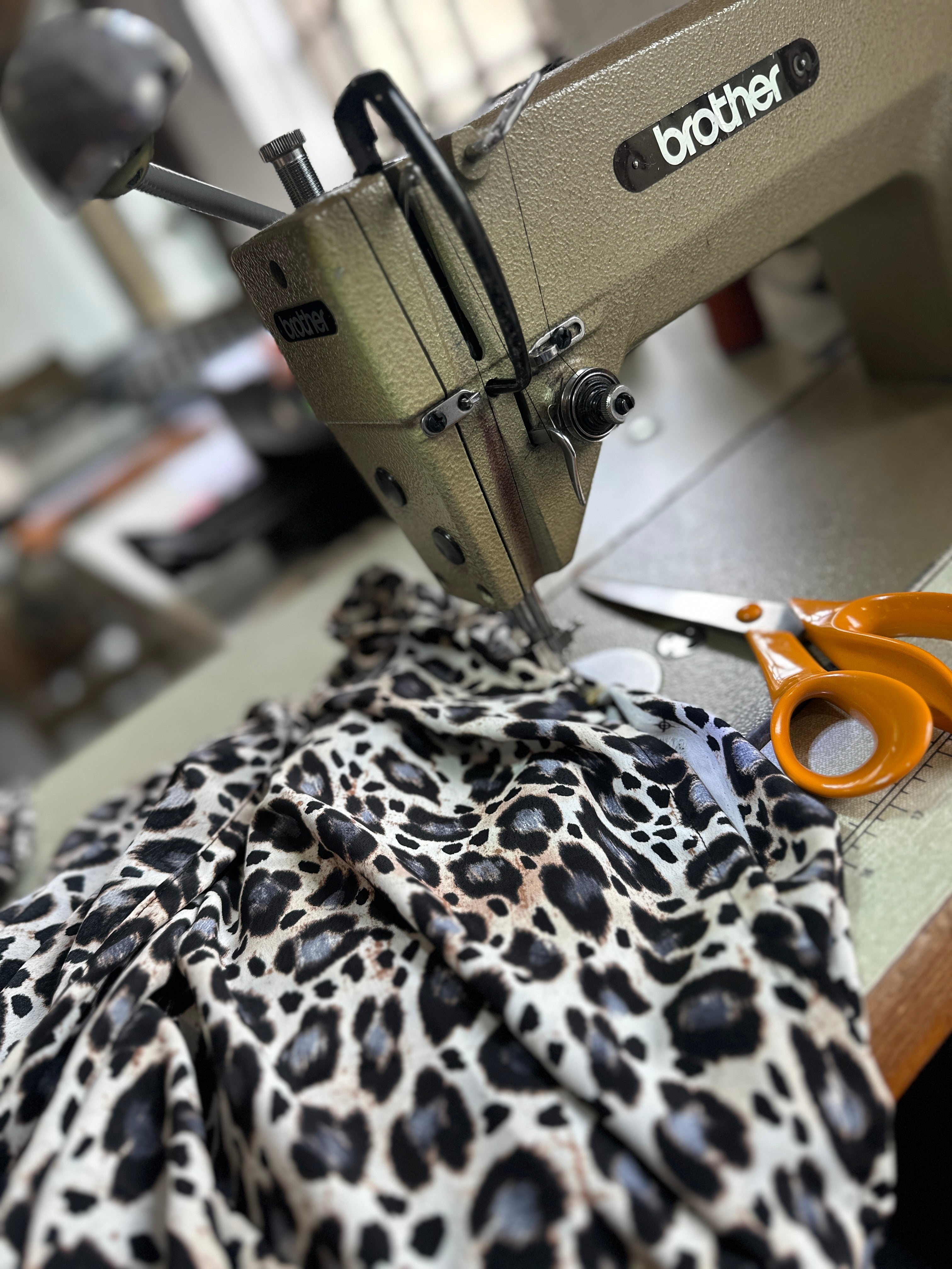 Grey Leopard Print Ivy Dress