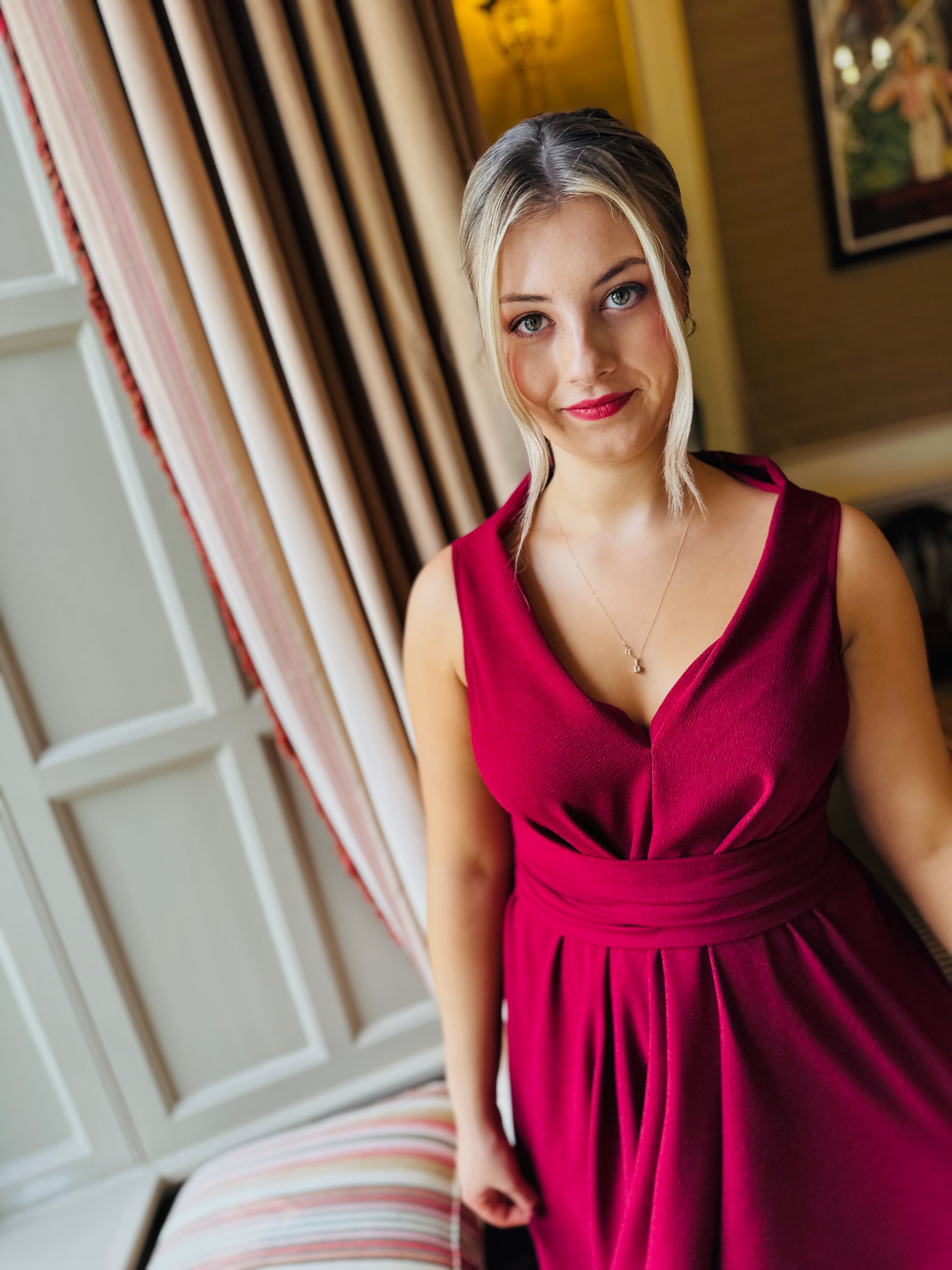 Deep Red Darcy Dress