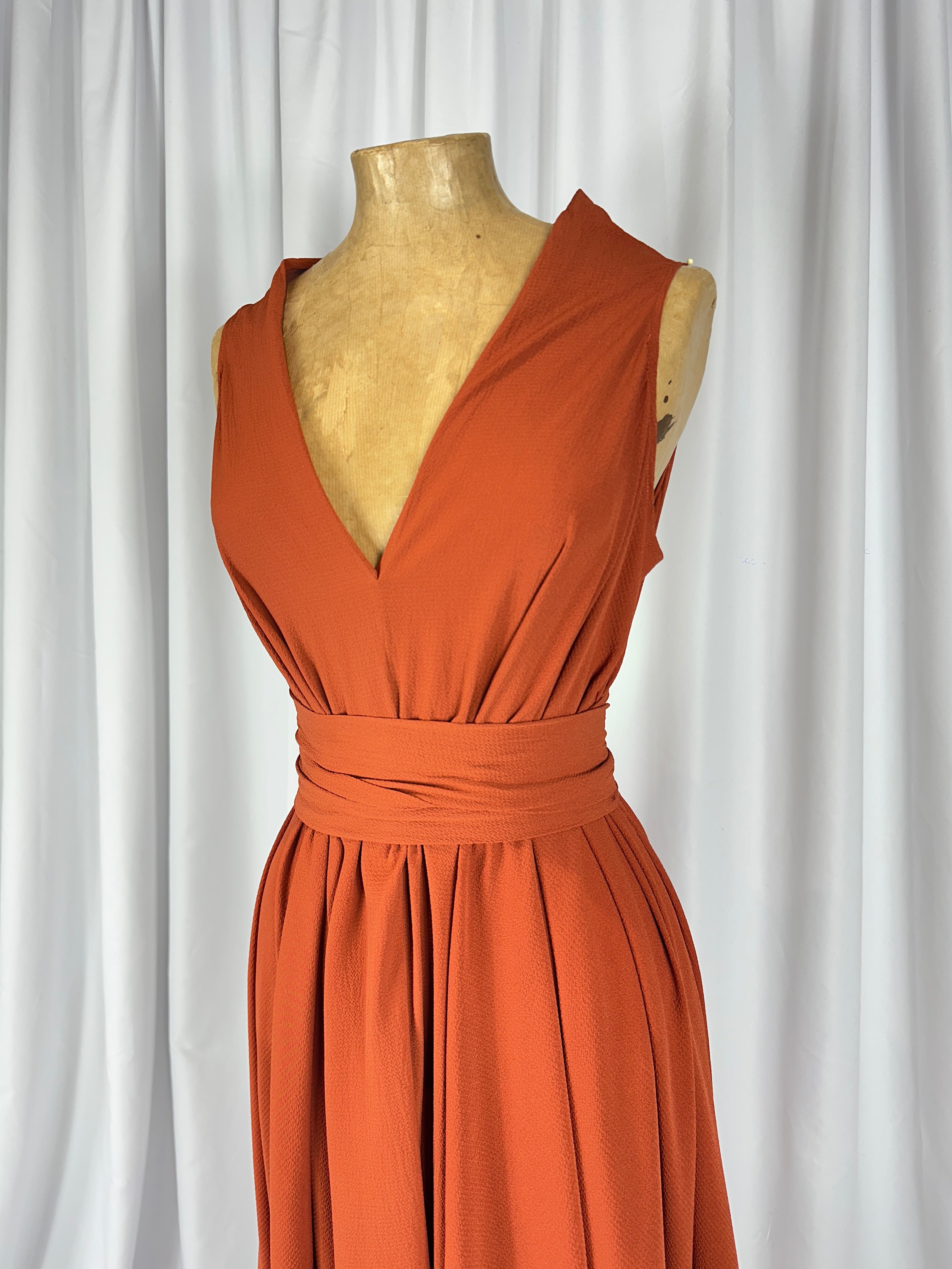 Burnt Orange Darcy Dress.