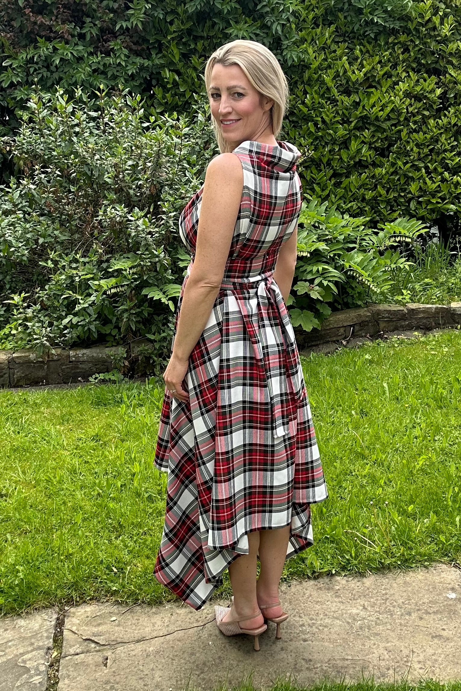 Stewart modern tartan Darcy dress