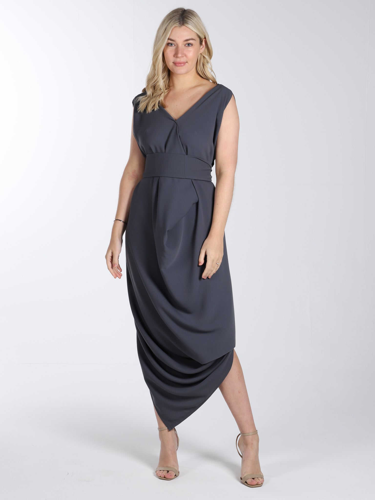 Grey Poppy Dress