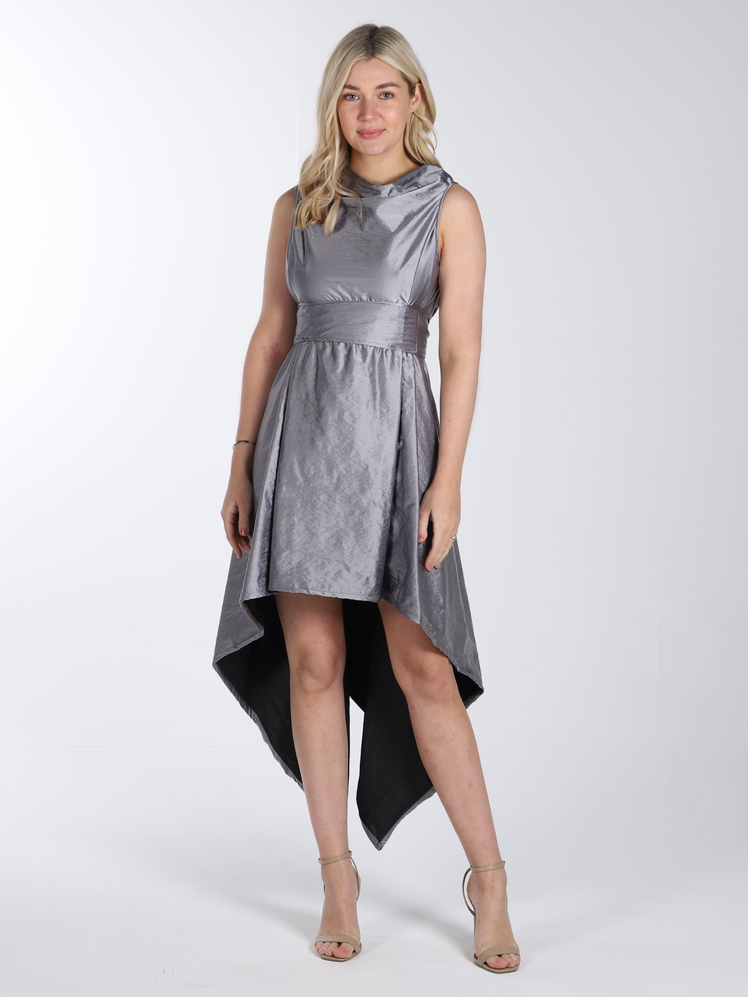 Silver Grey Iris Dress