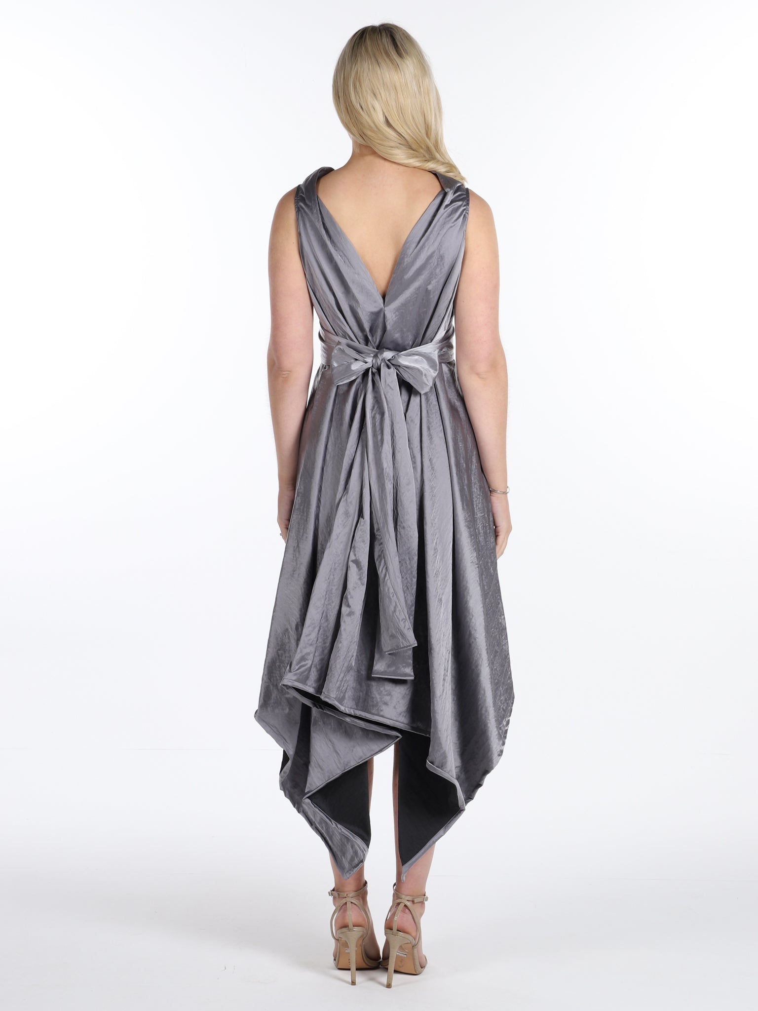 Silver Grey Iris Dress