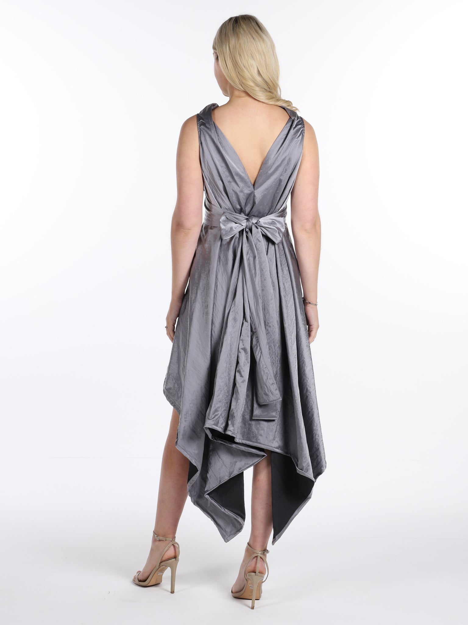 Silver Grey Iris Dress