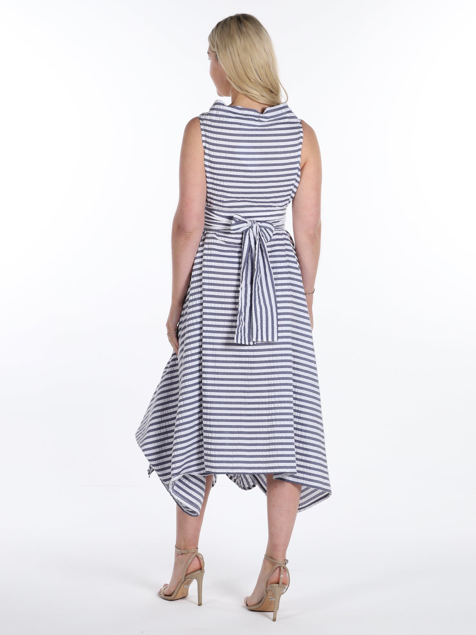 Blue Stripe Darcy Dress