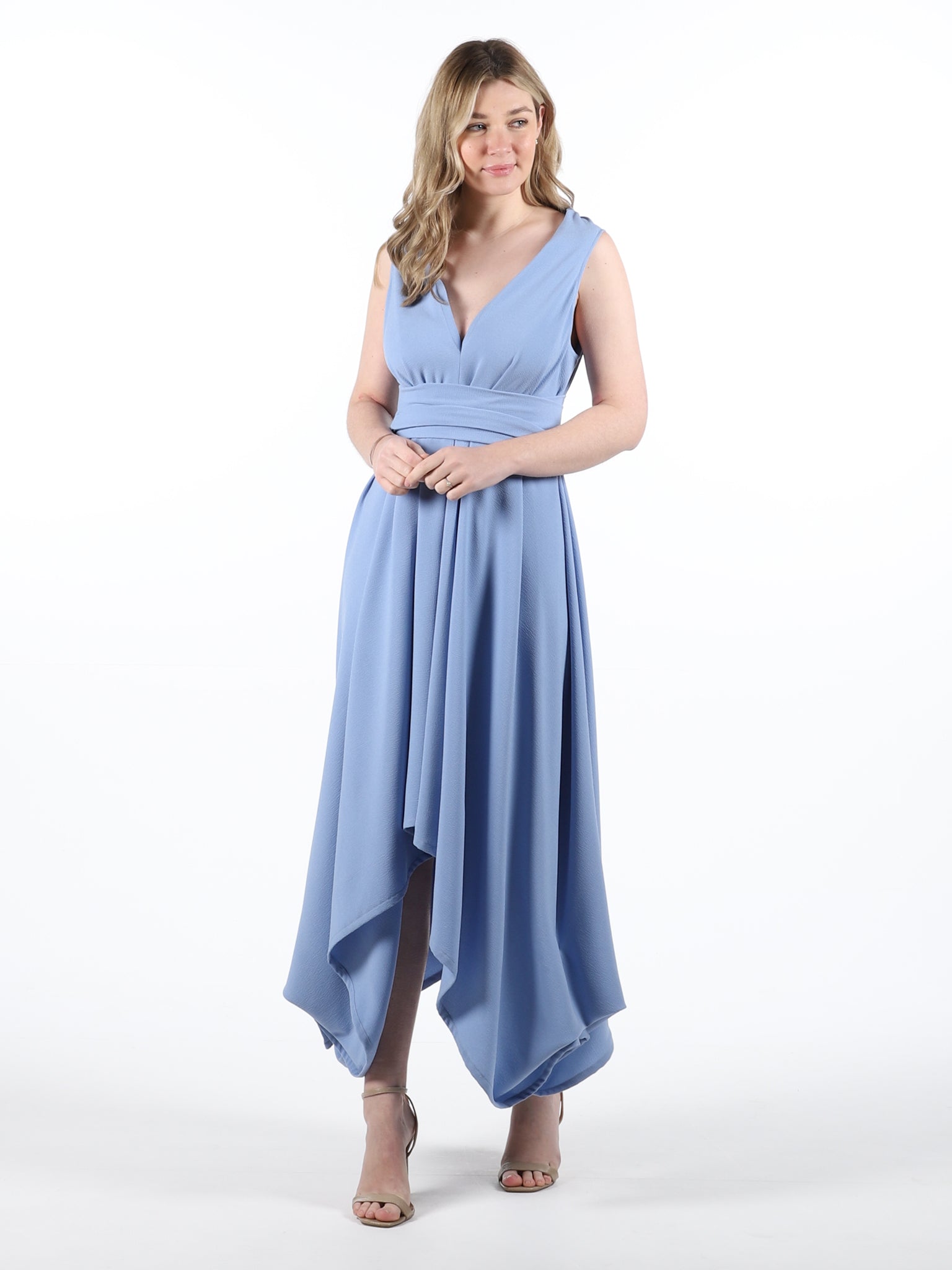 Baby Blue Darcy Midi Dress