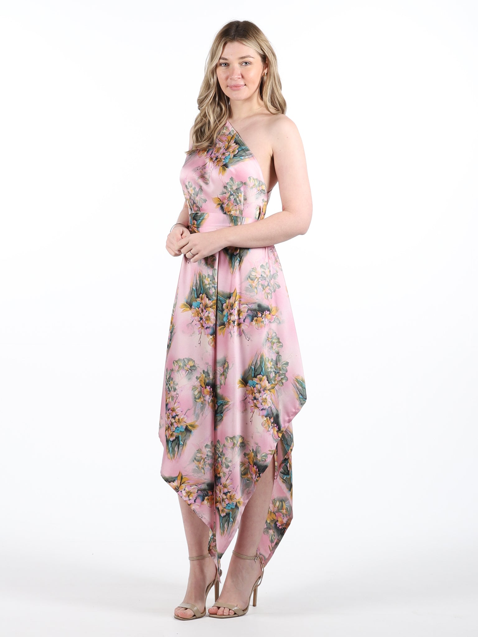 Pink Olivia Floral Belle Dress