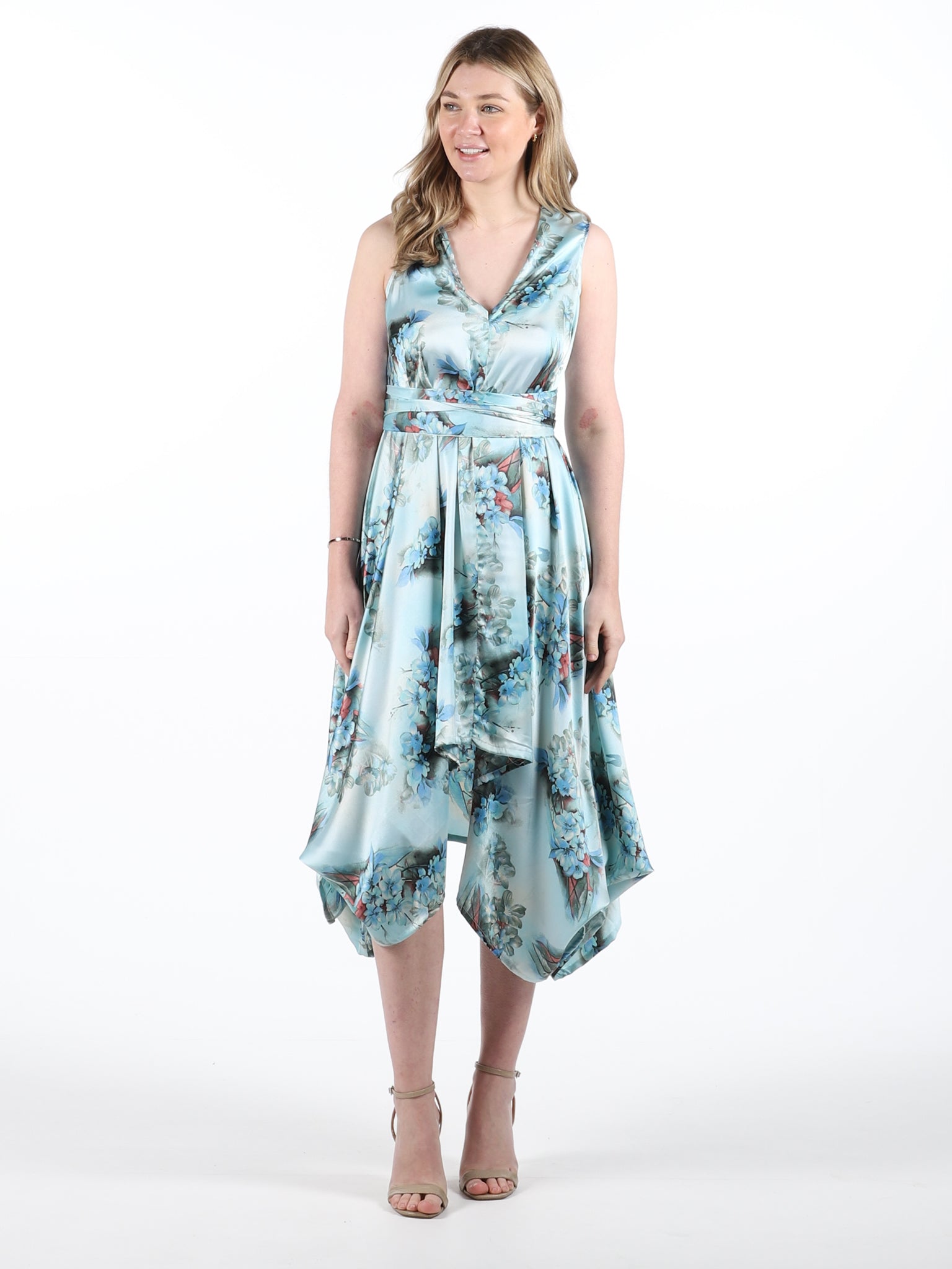 Blue Olivia Floral Darcy Dress