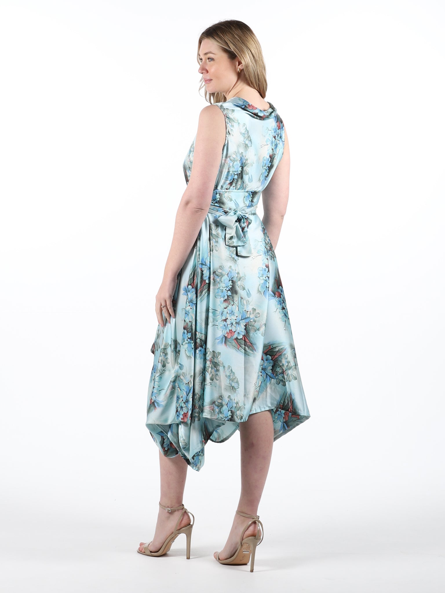 Blue Olivia Floral Darcy Dress