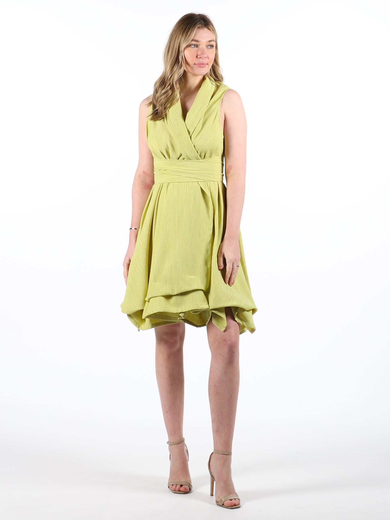 Lime Trench Dress