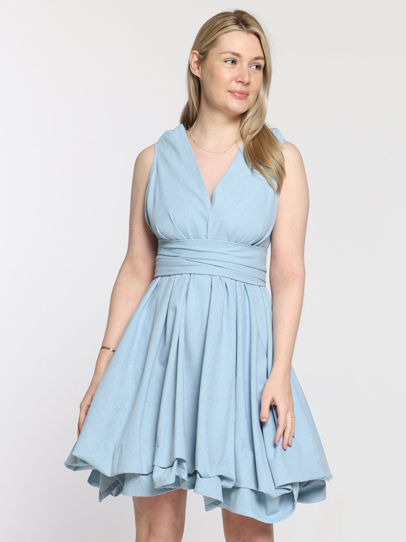 Pale Denim May Dress