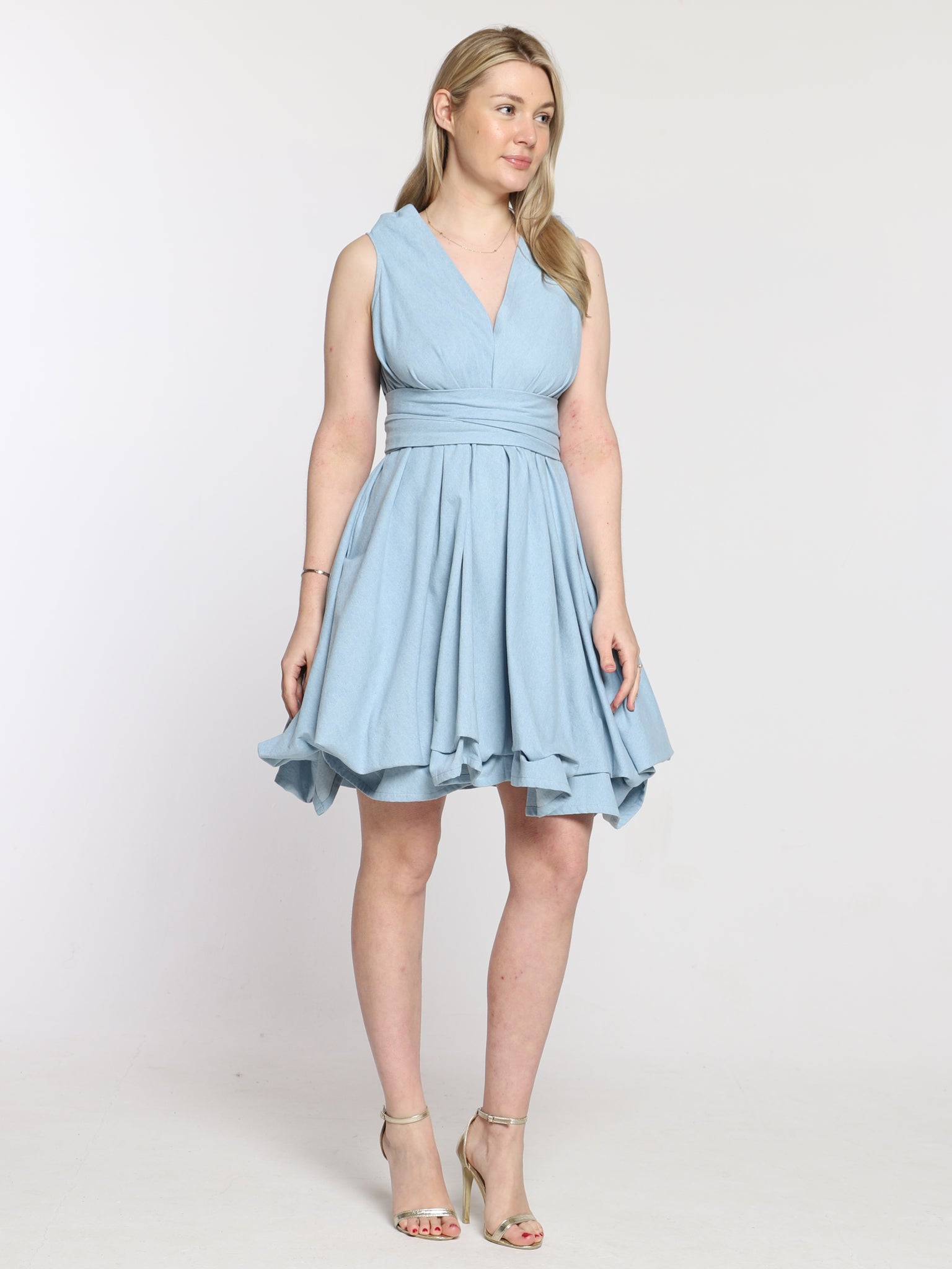 Pale Denim May Dress