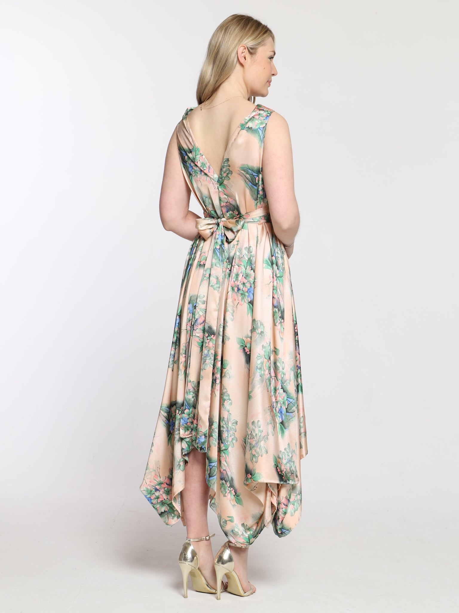 Nude Lucia Print Darcy Midi Dress