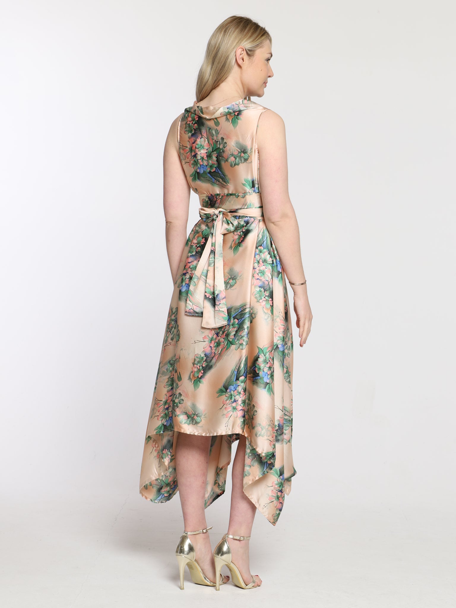 Nude Lucia Print Darcy Midi Dress