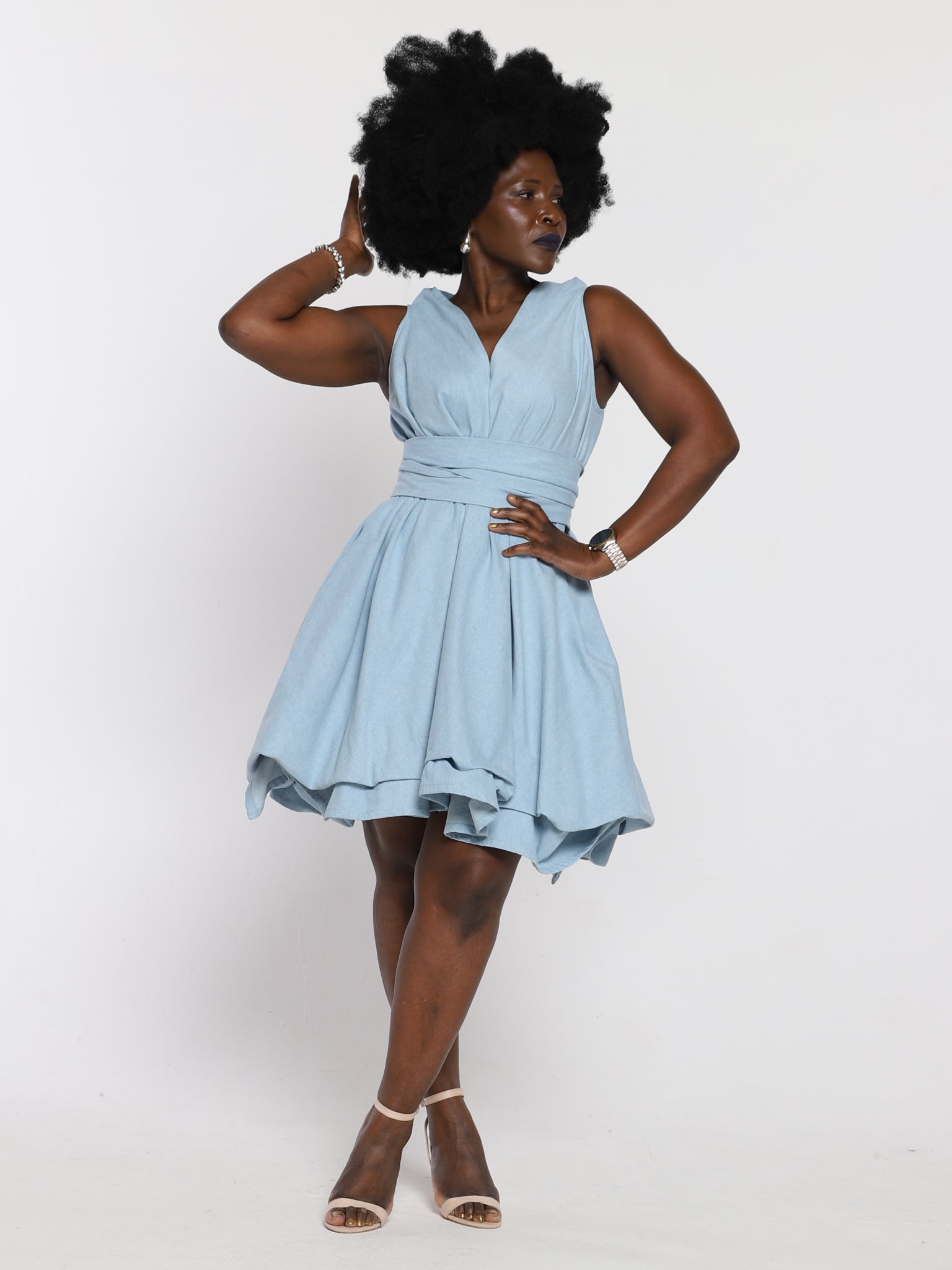 Pale Denim May Dress