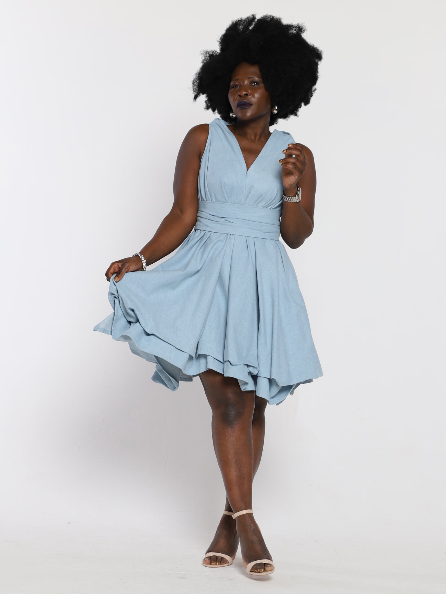 Pale Denim May Dress