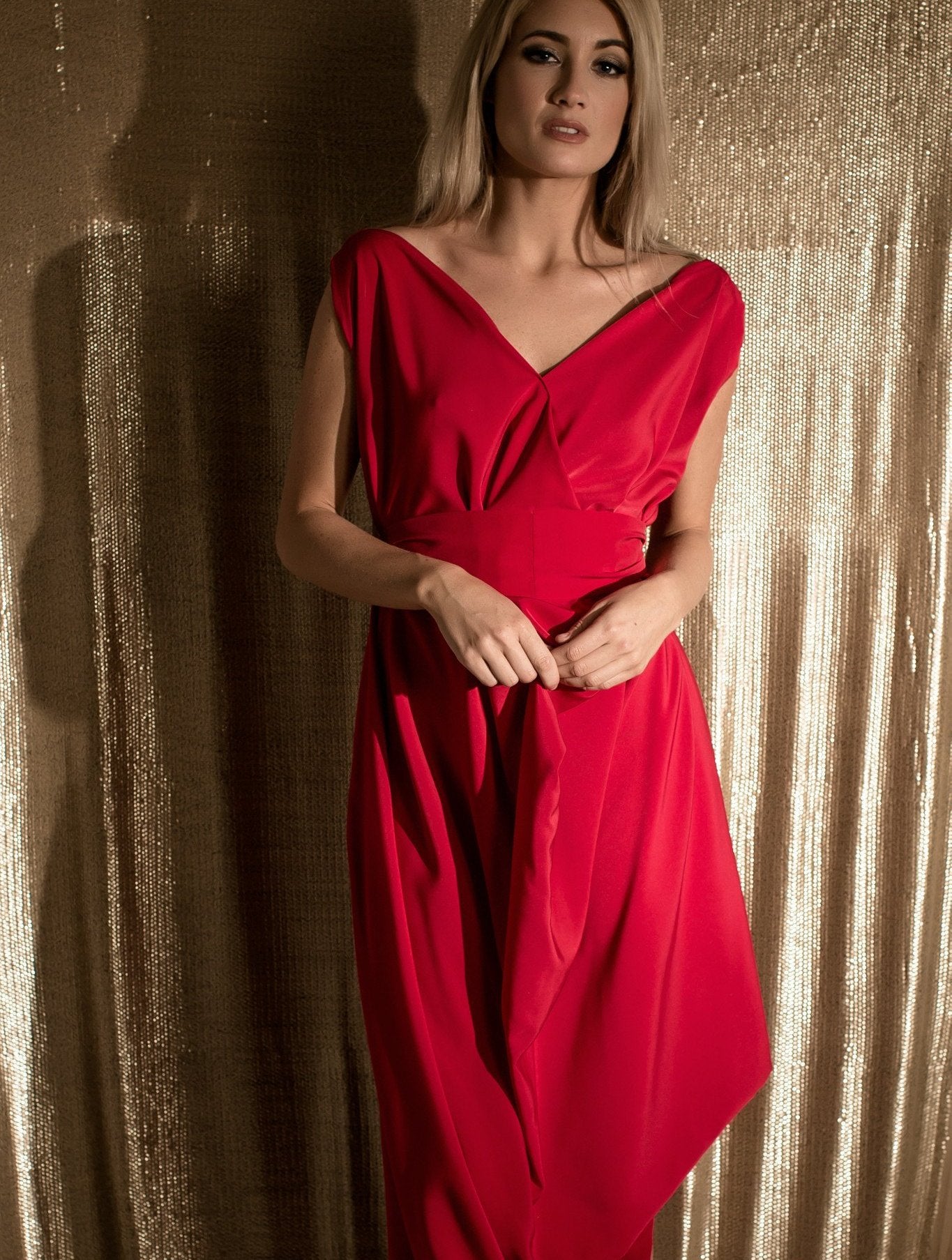 Bright Red Poppy Dress