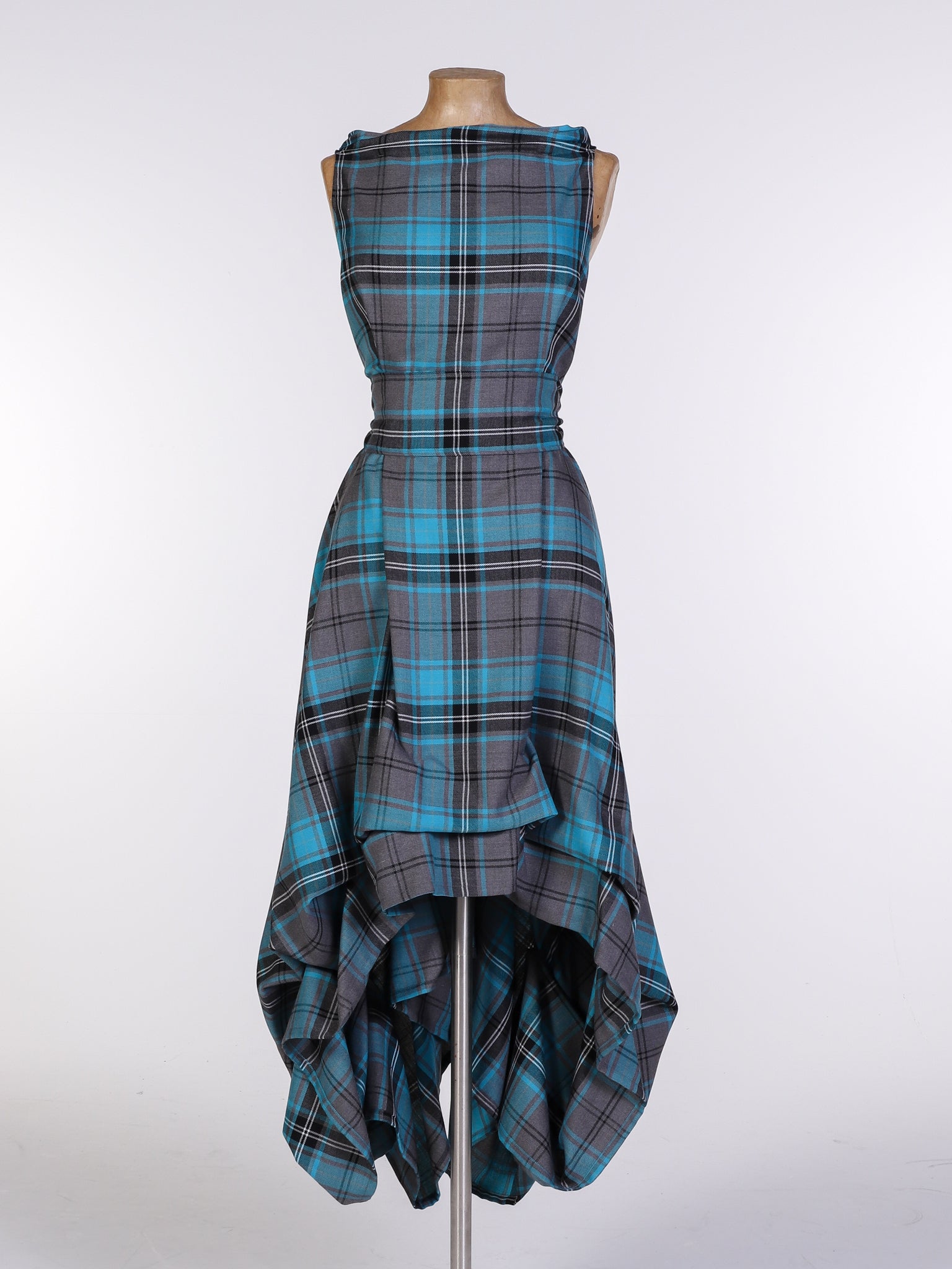 Turquoise Tartan Wendy Dress