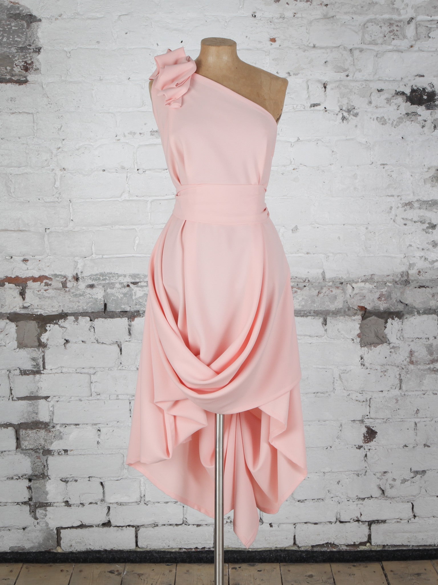 Pale Coral Ruffle Jessie Dress