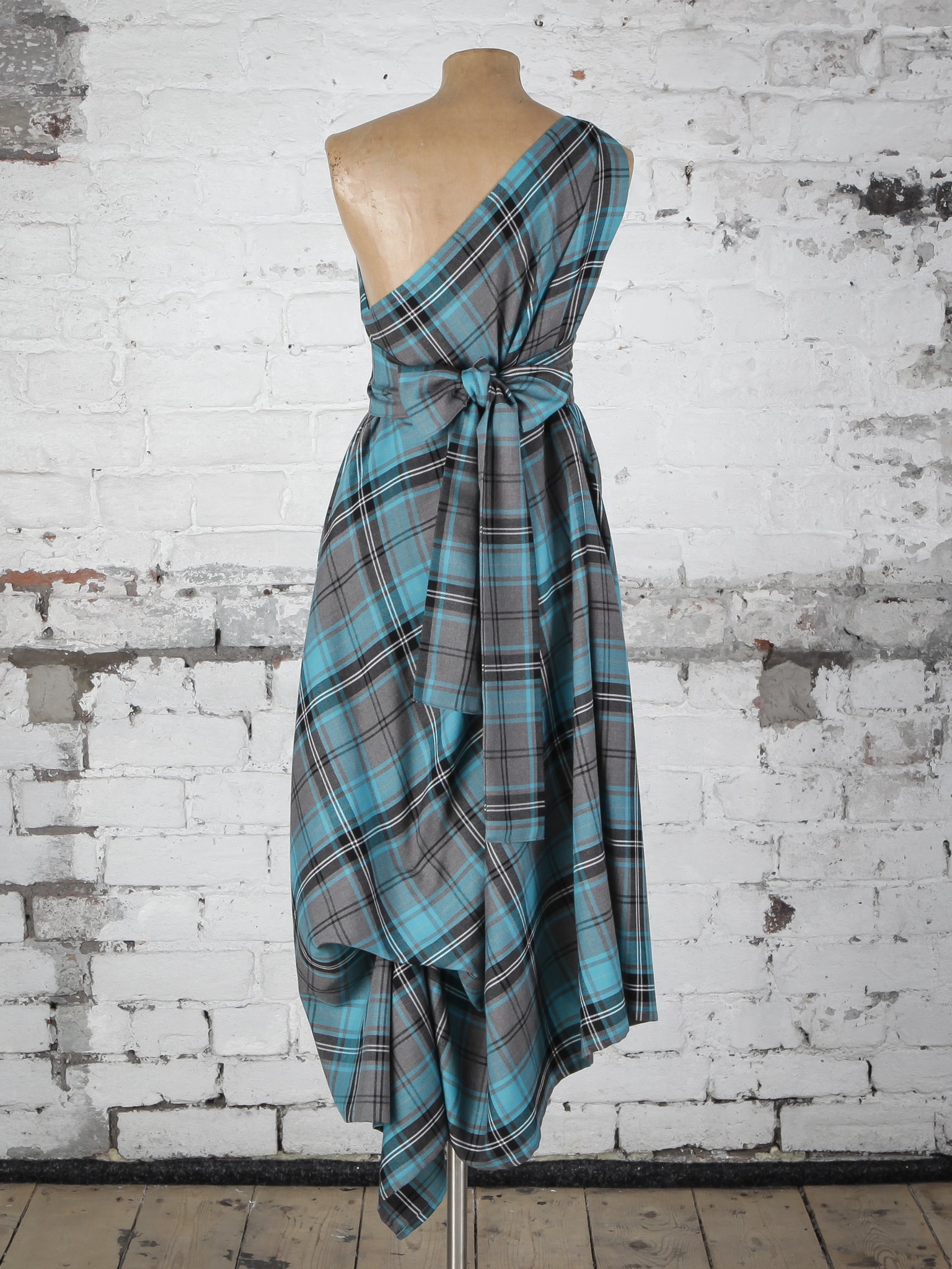 Turquoise Tartan Jessie Dress