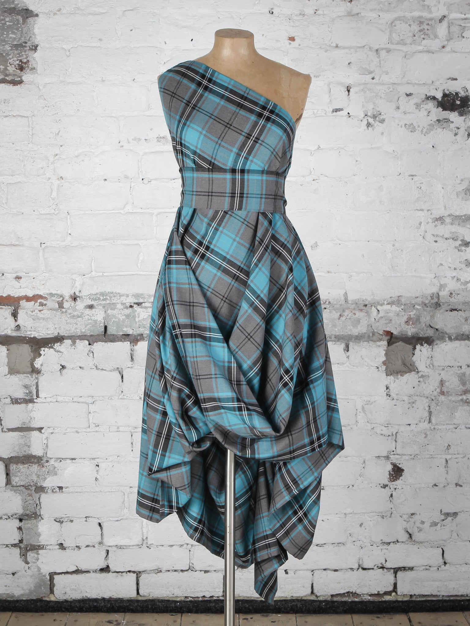 Turquoise Tartan Jessie Dress