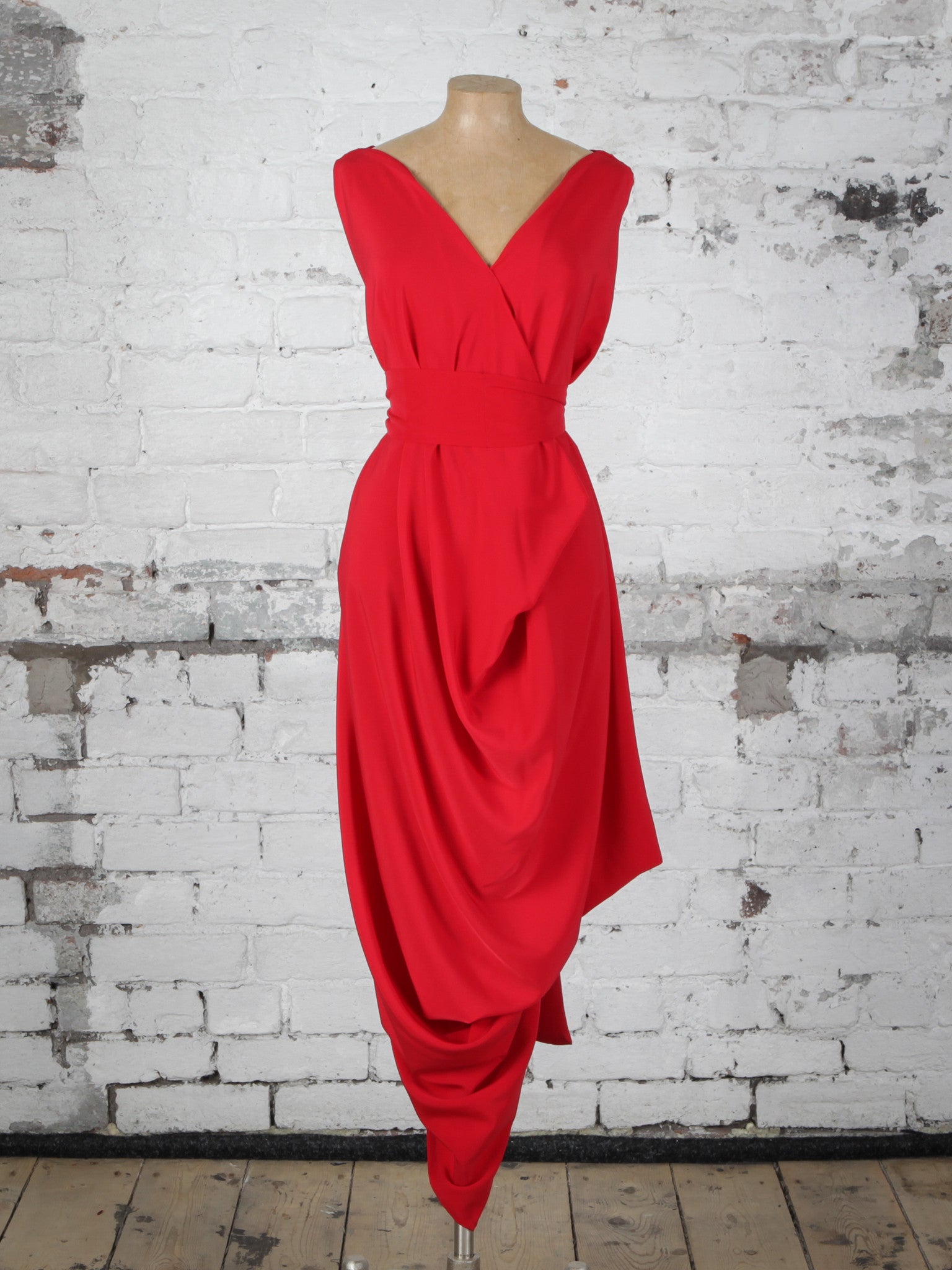 Bright Red Poppy Dress