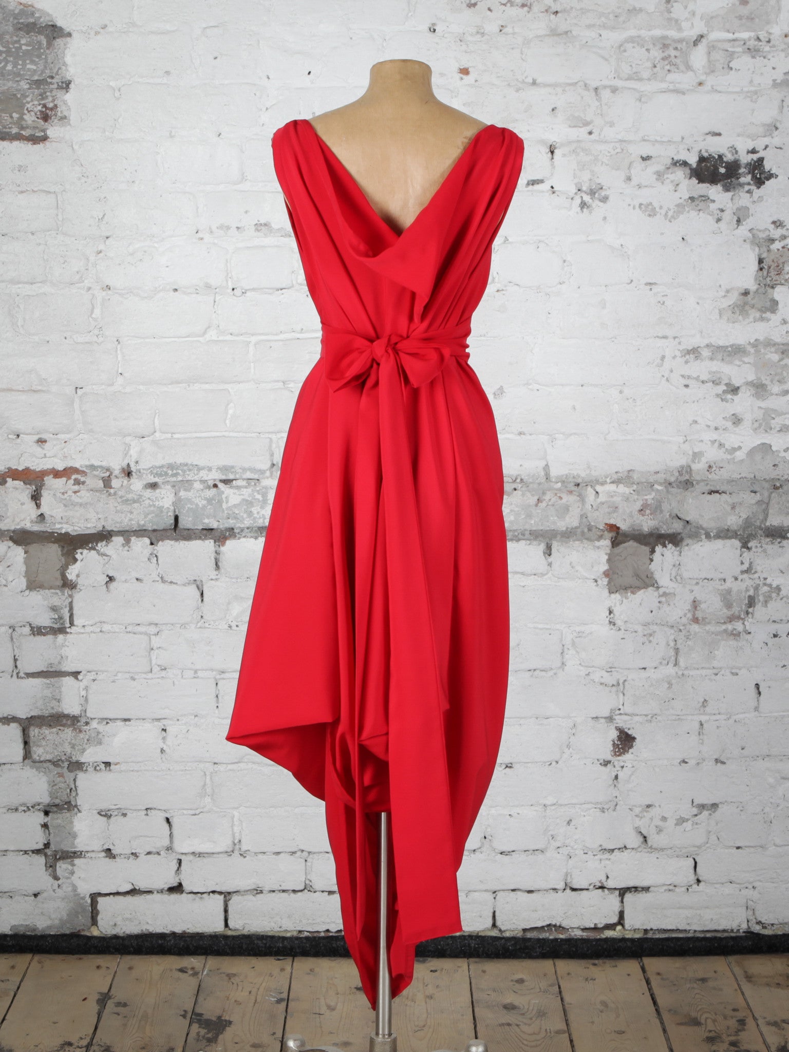 Bright Red Poppy Dress