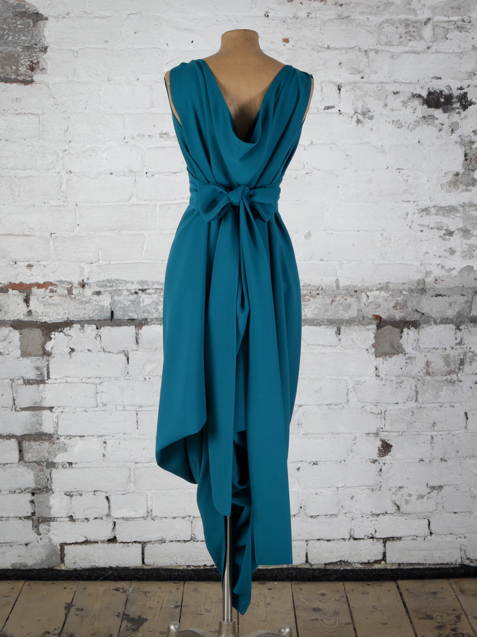 Teal Poppy Dress