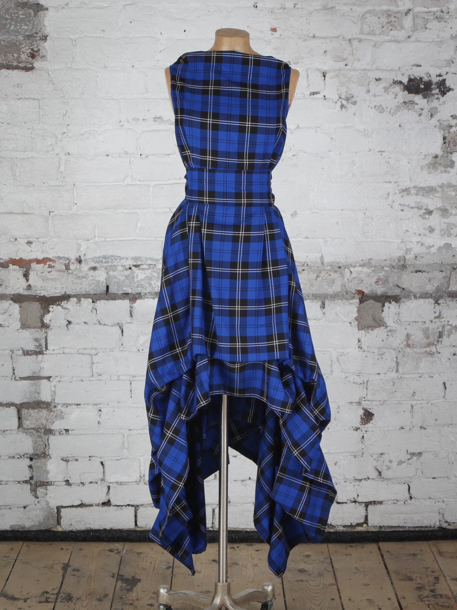 Royal Blue Tartan Wendy Dress