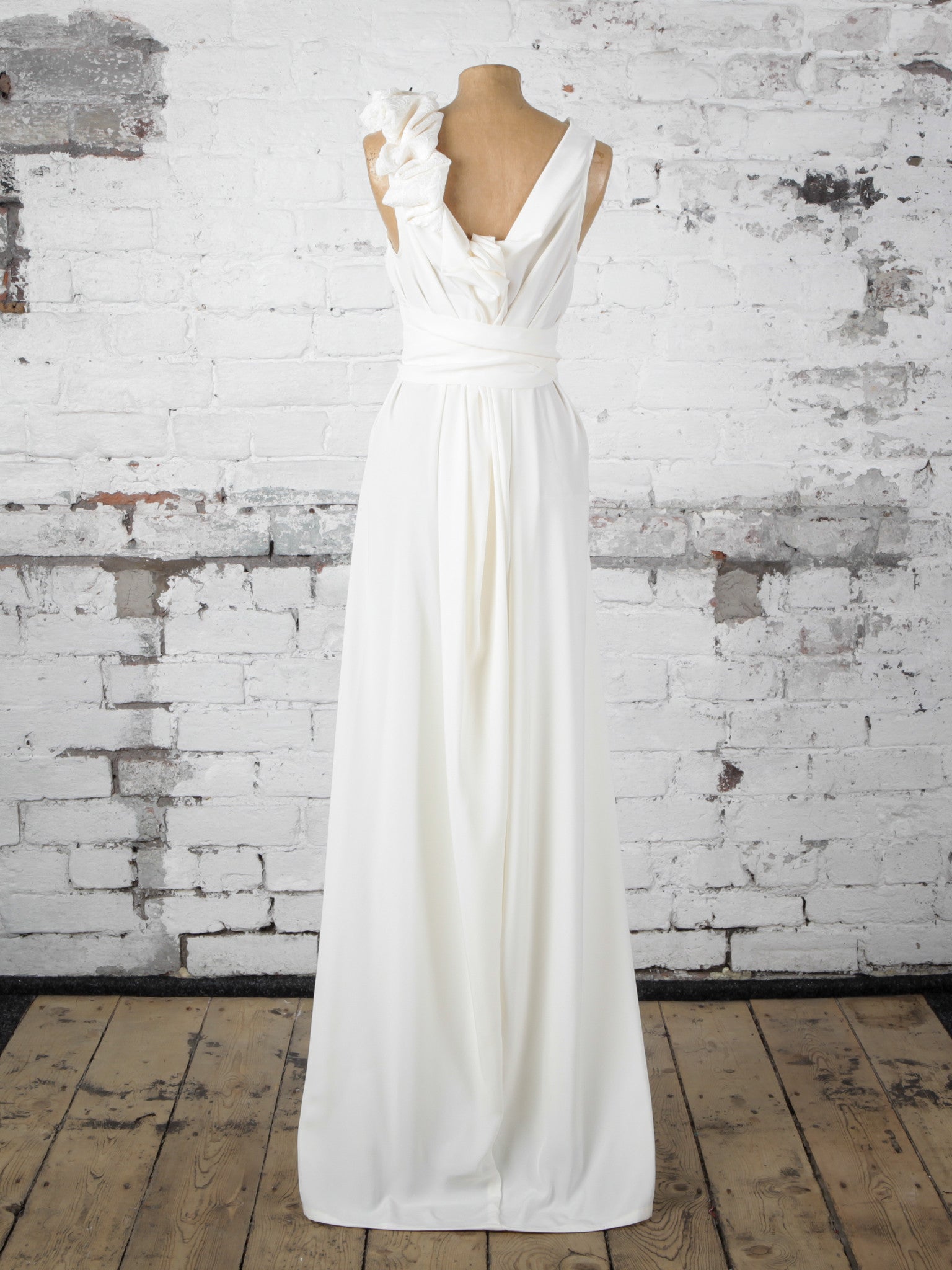 Ivory and Lace Anna Maxi Dress