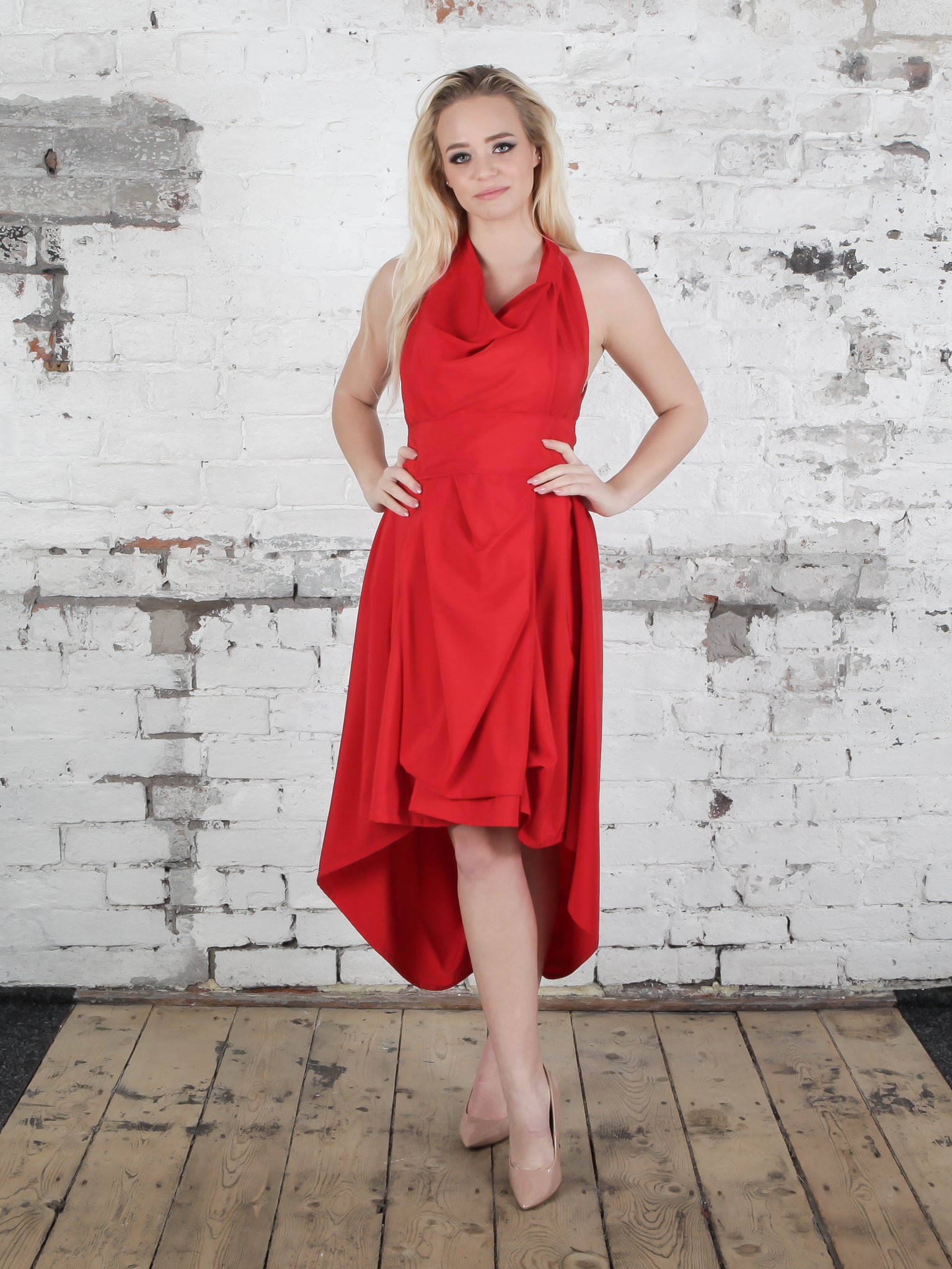 Bright Red Alice Dress