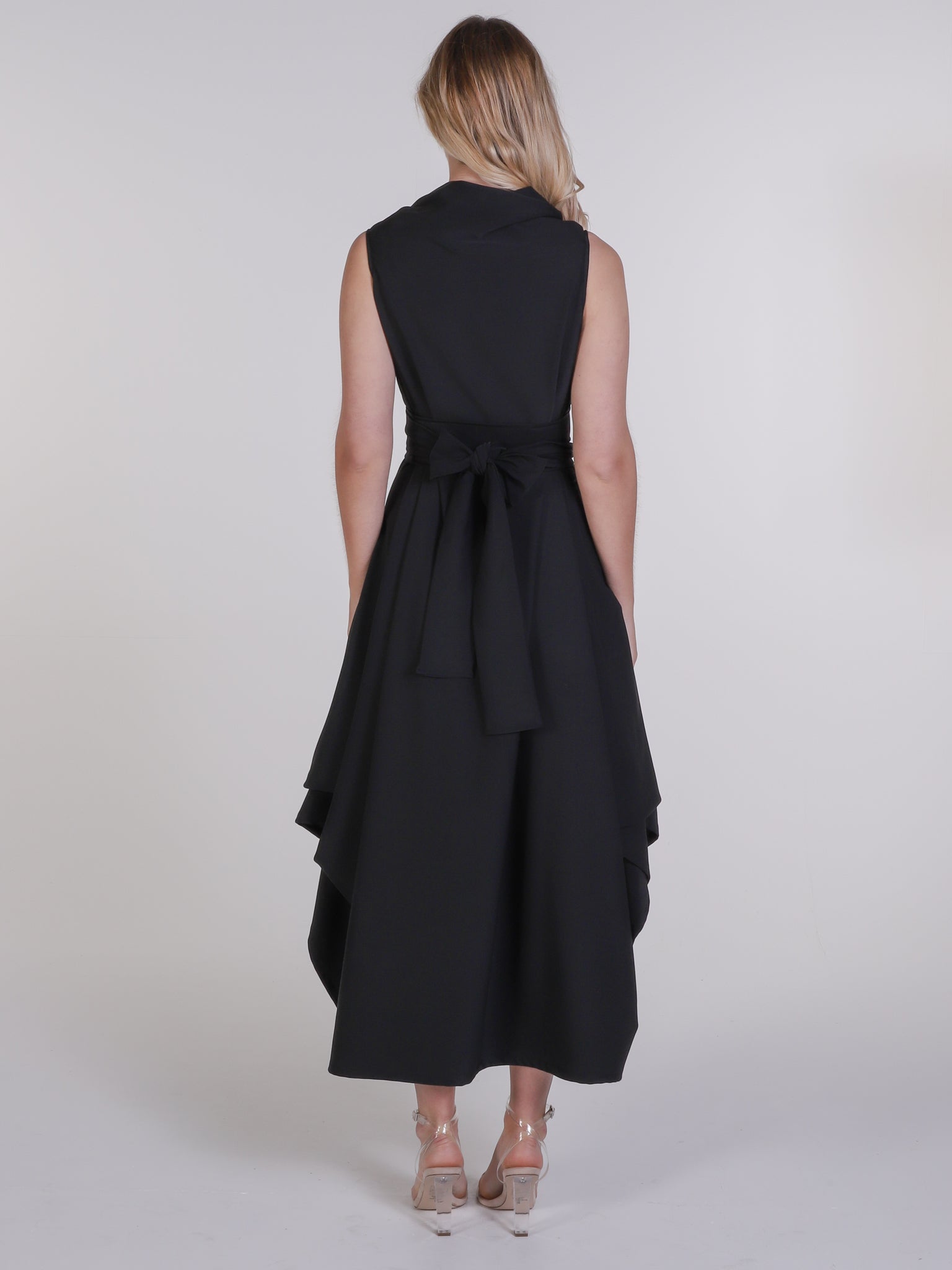 Black Asymmetric Harlow Dress