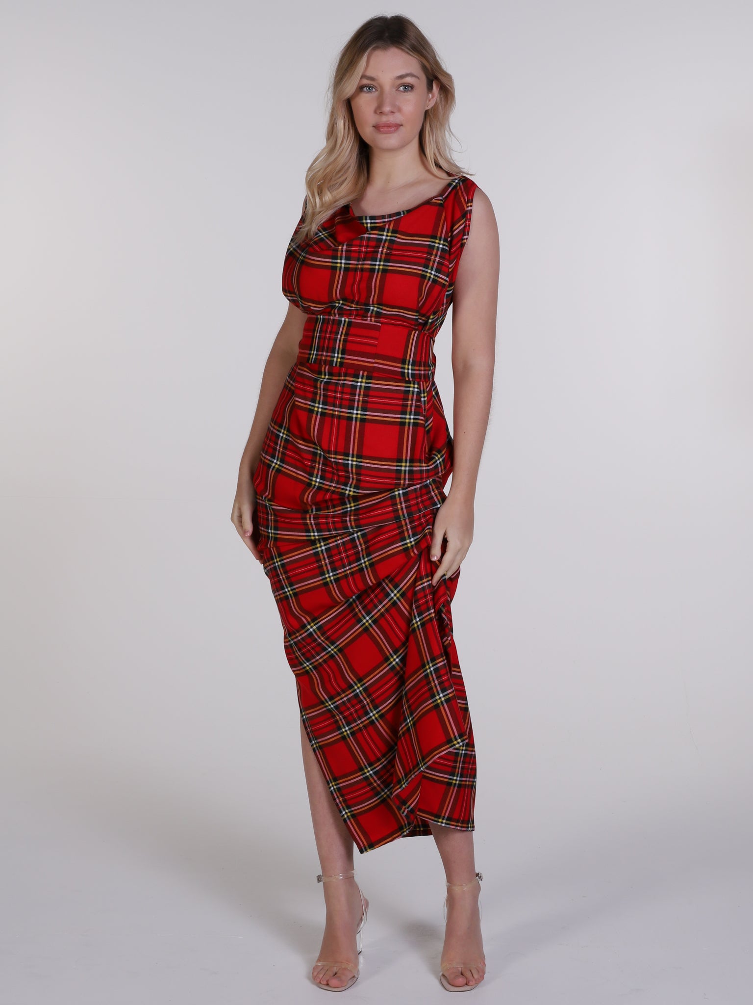 Royal Stewart Tartan Willow Maxi Dress