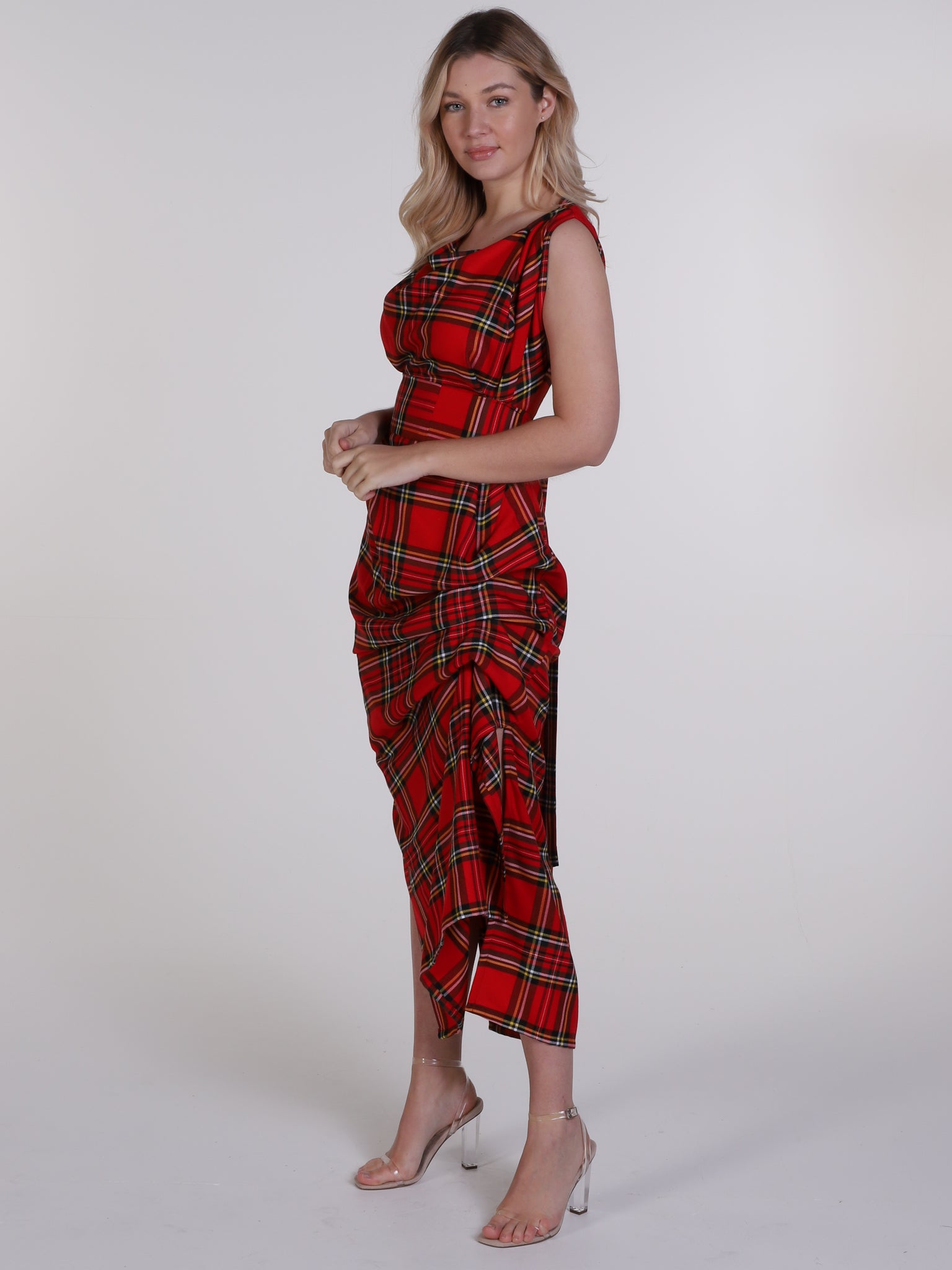 Royal Stewart Tartan Willow Maxi Dress