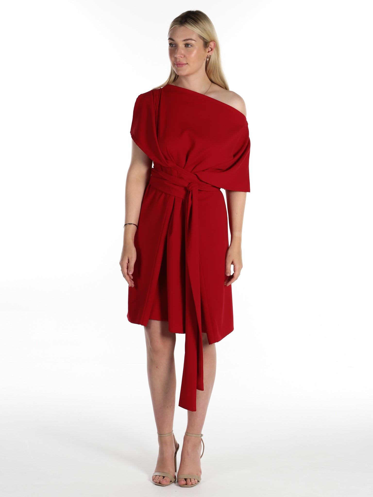 Bright Red Lara Dress