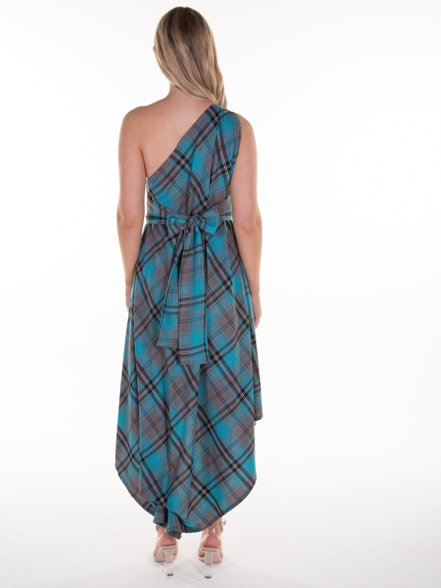 Turquoise Tartan Jessie Dress