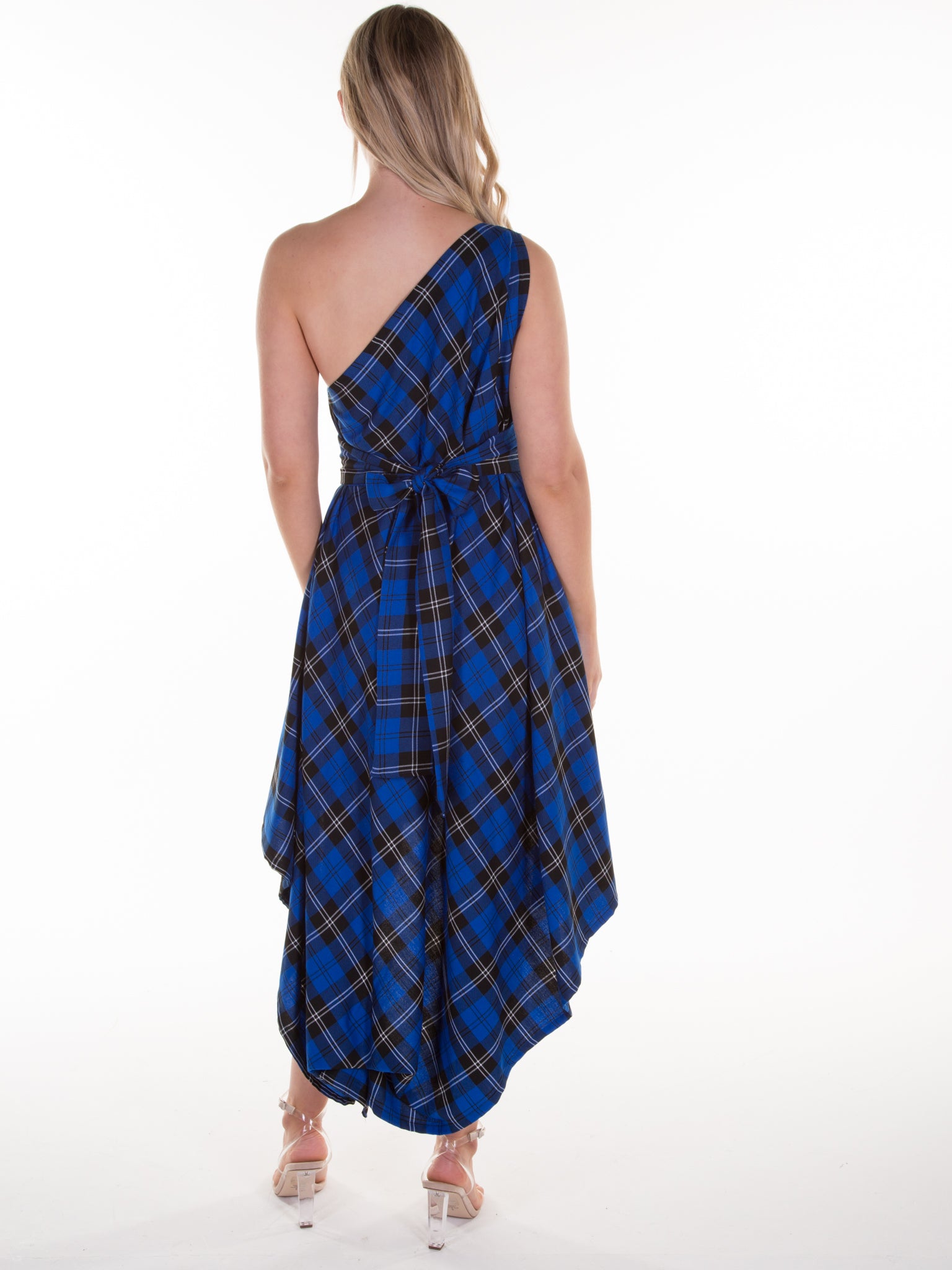 Royal Blue Tartan Jessie Dress