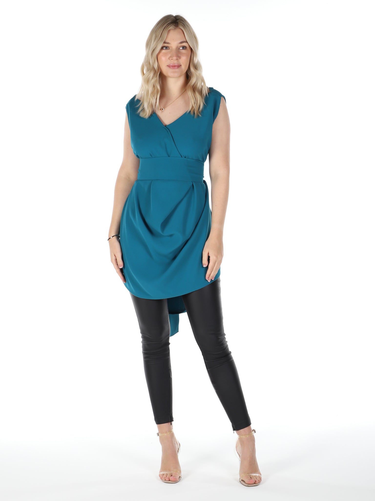 Teal Poppy Top