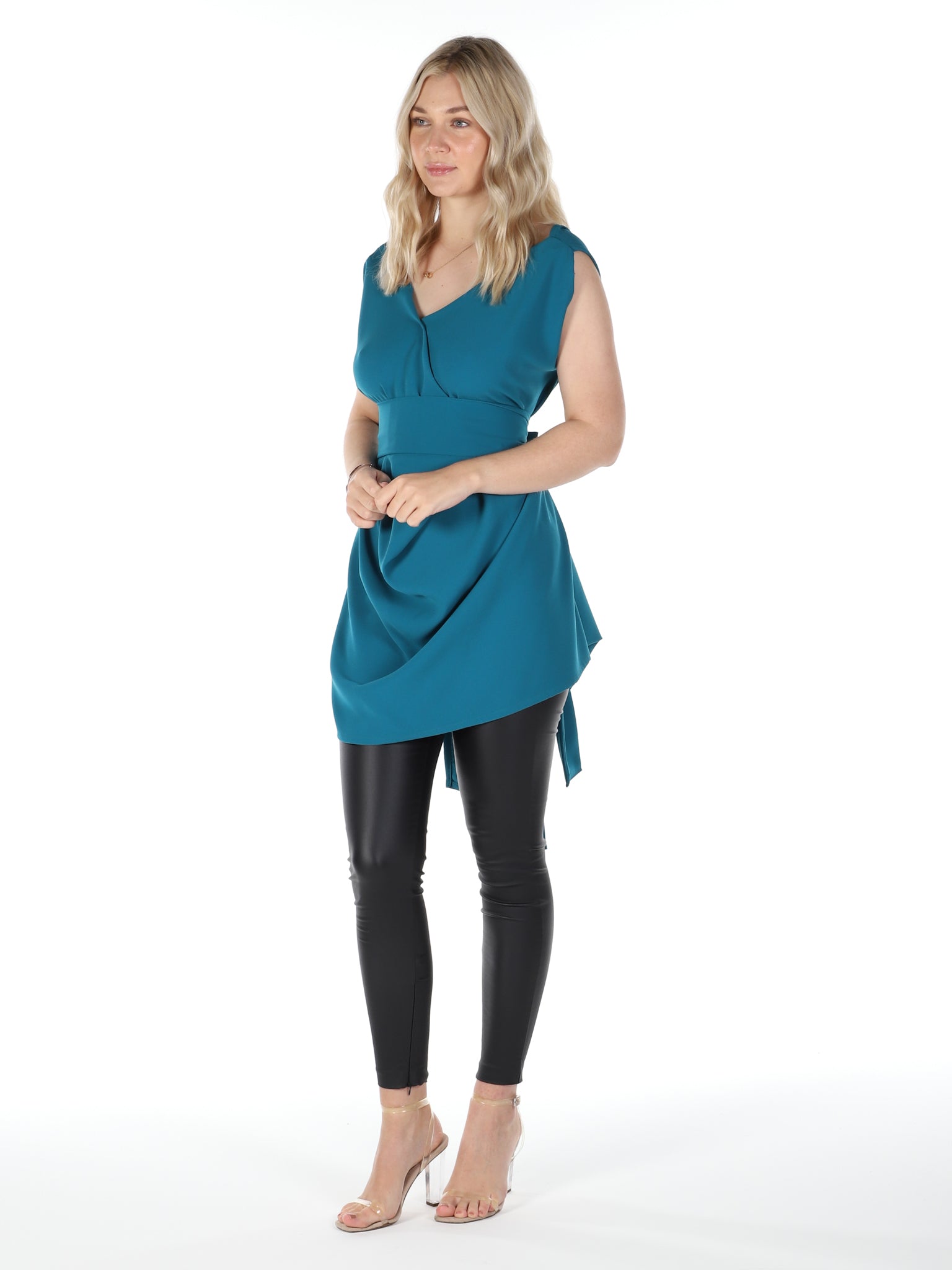 Teal Poppy Top