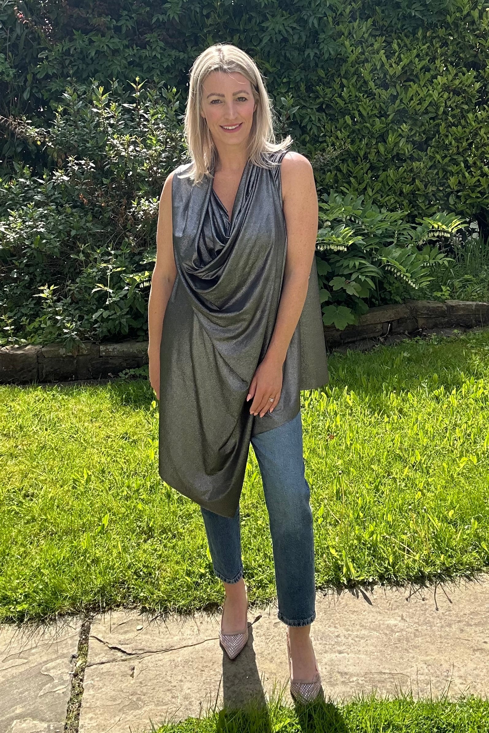 Metallic Jersey Lexi Top