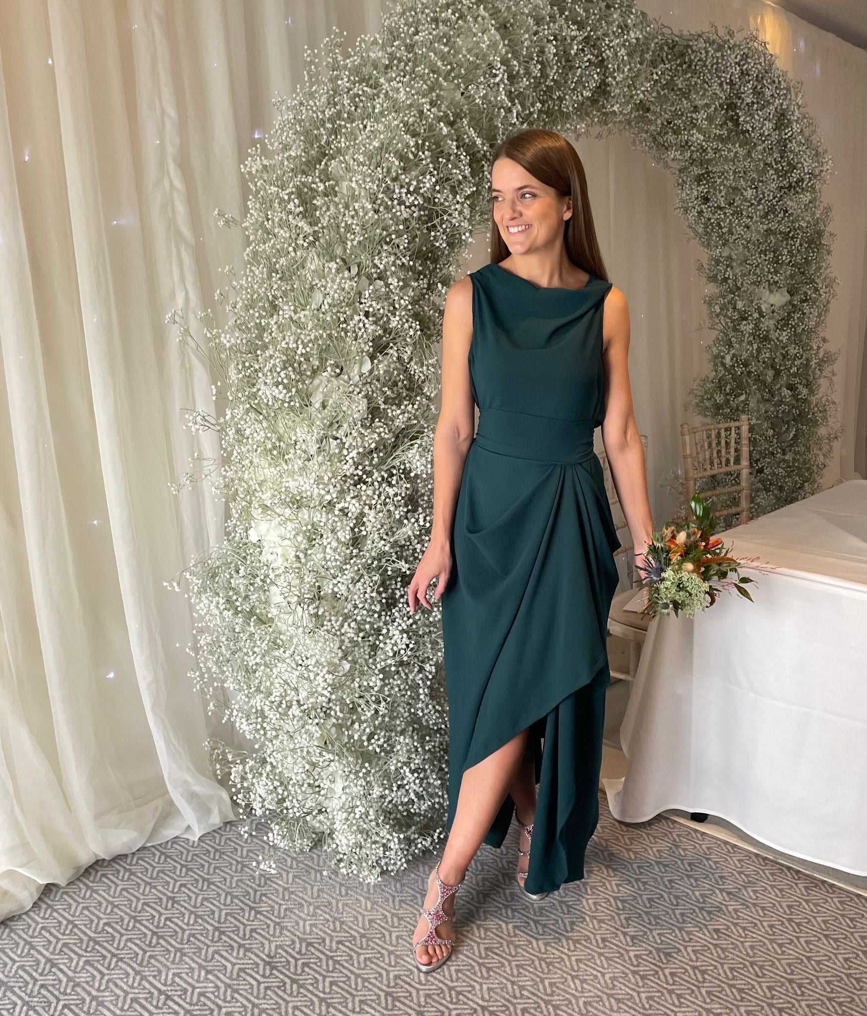 Bottle Green Ivy Dress.