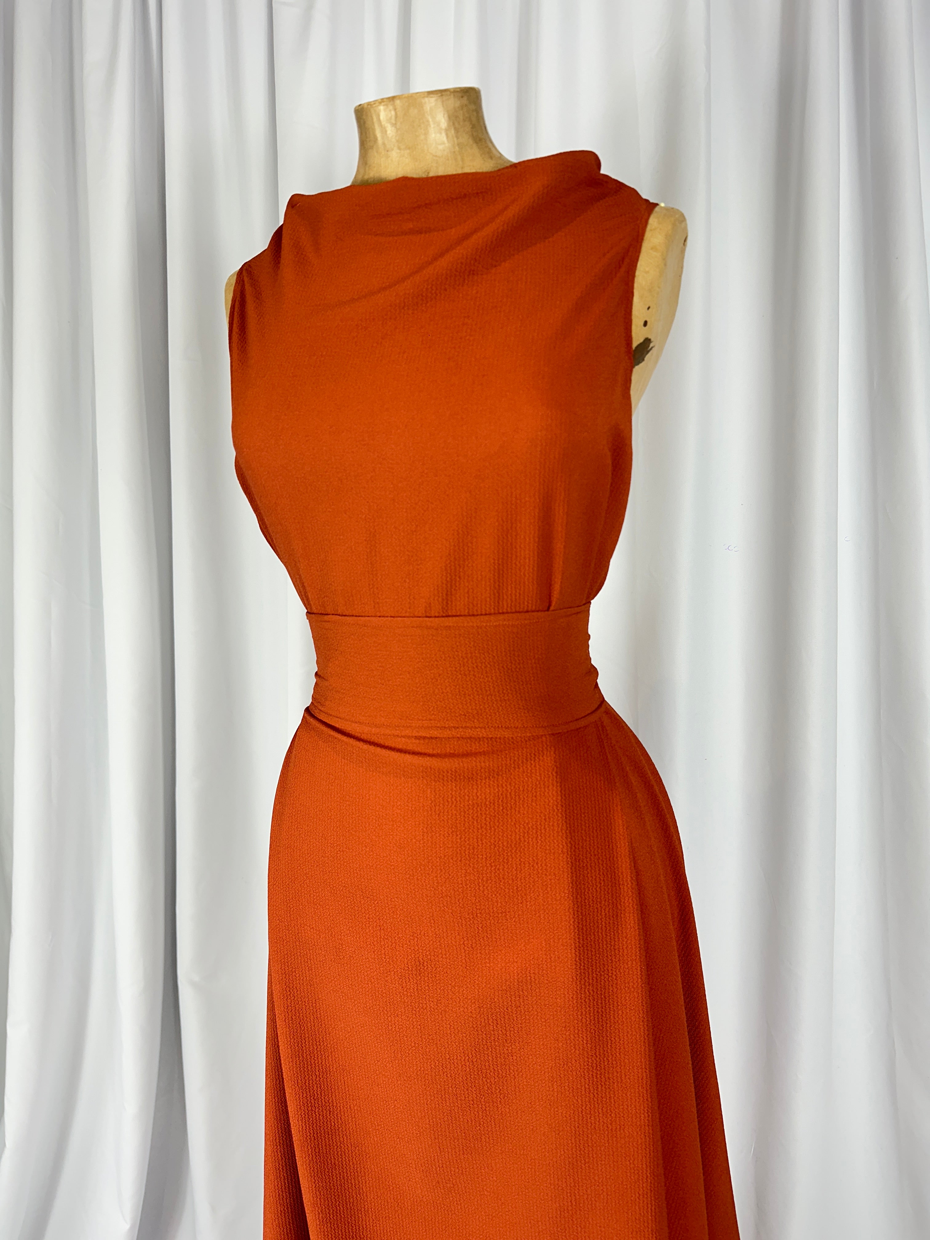 Burnt Orange Darcy Dress.