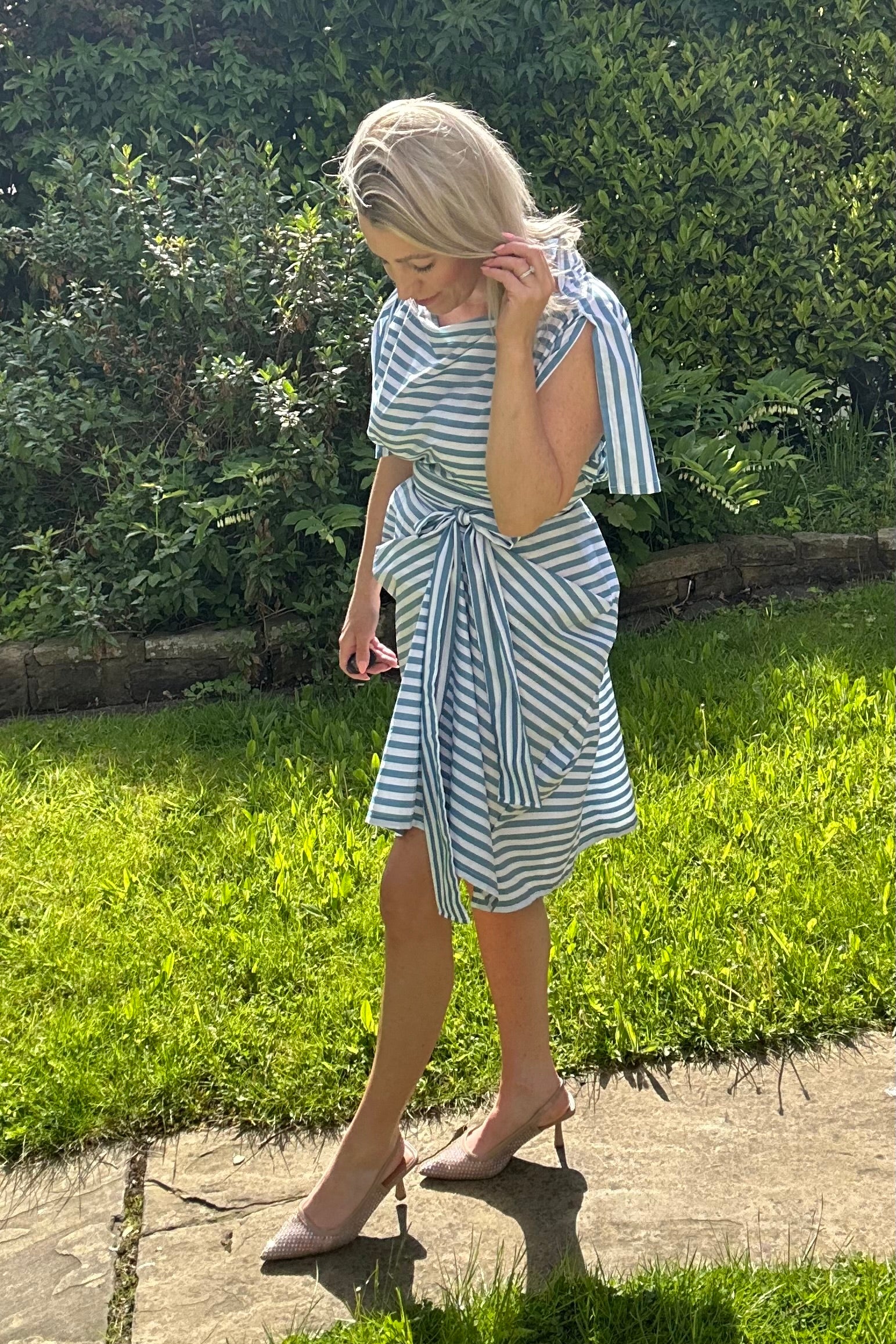 Blue stripe Riva dress